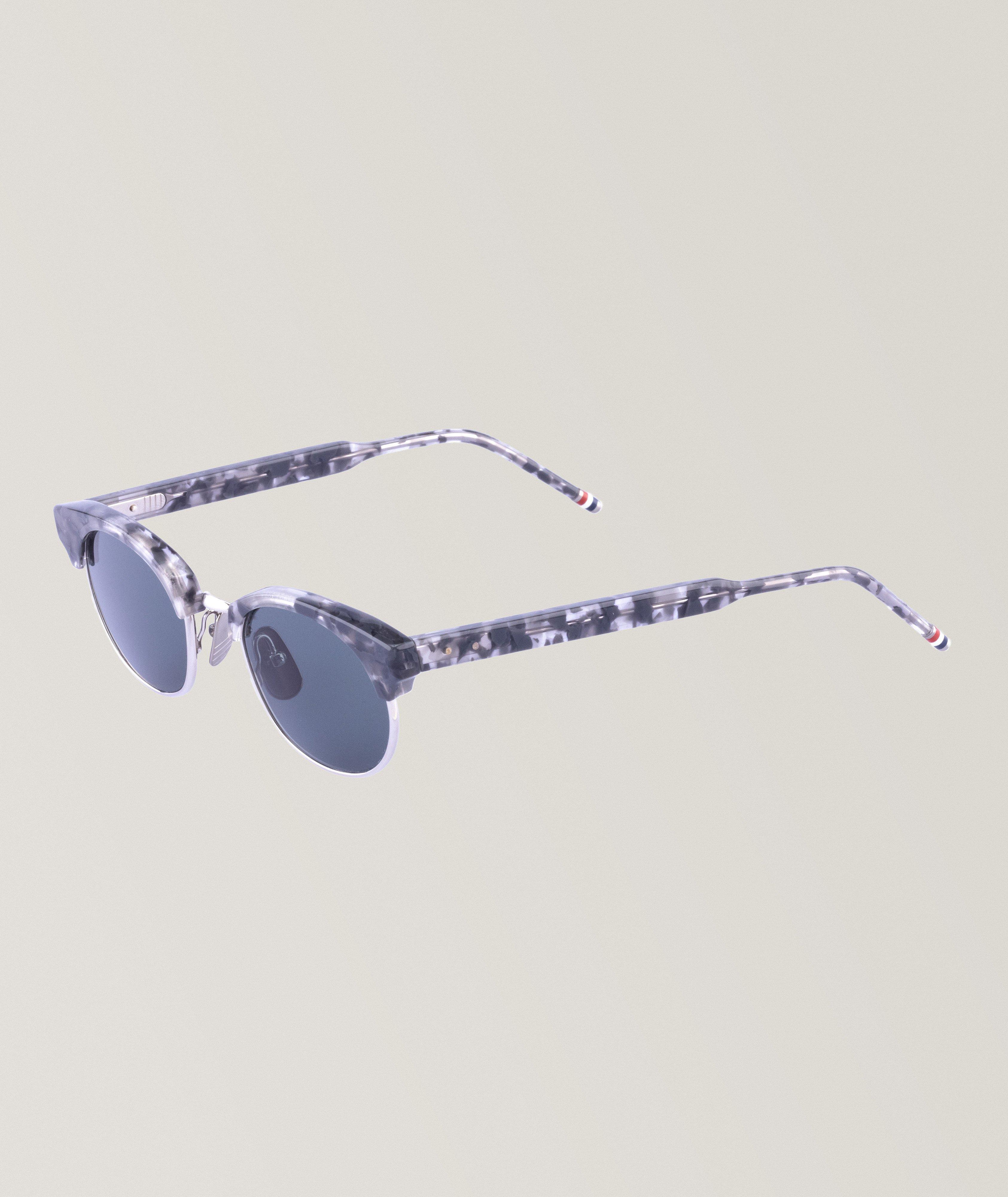 Satin Acetate & Iron Titanium Sunglasses image 0