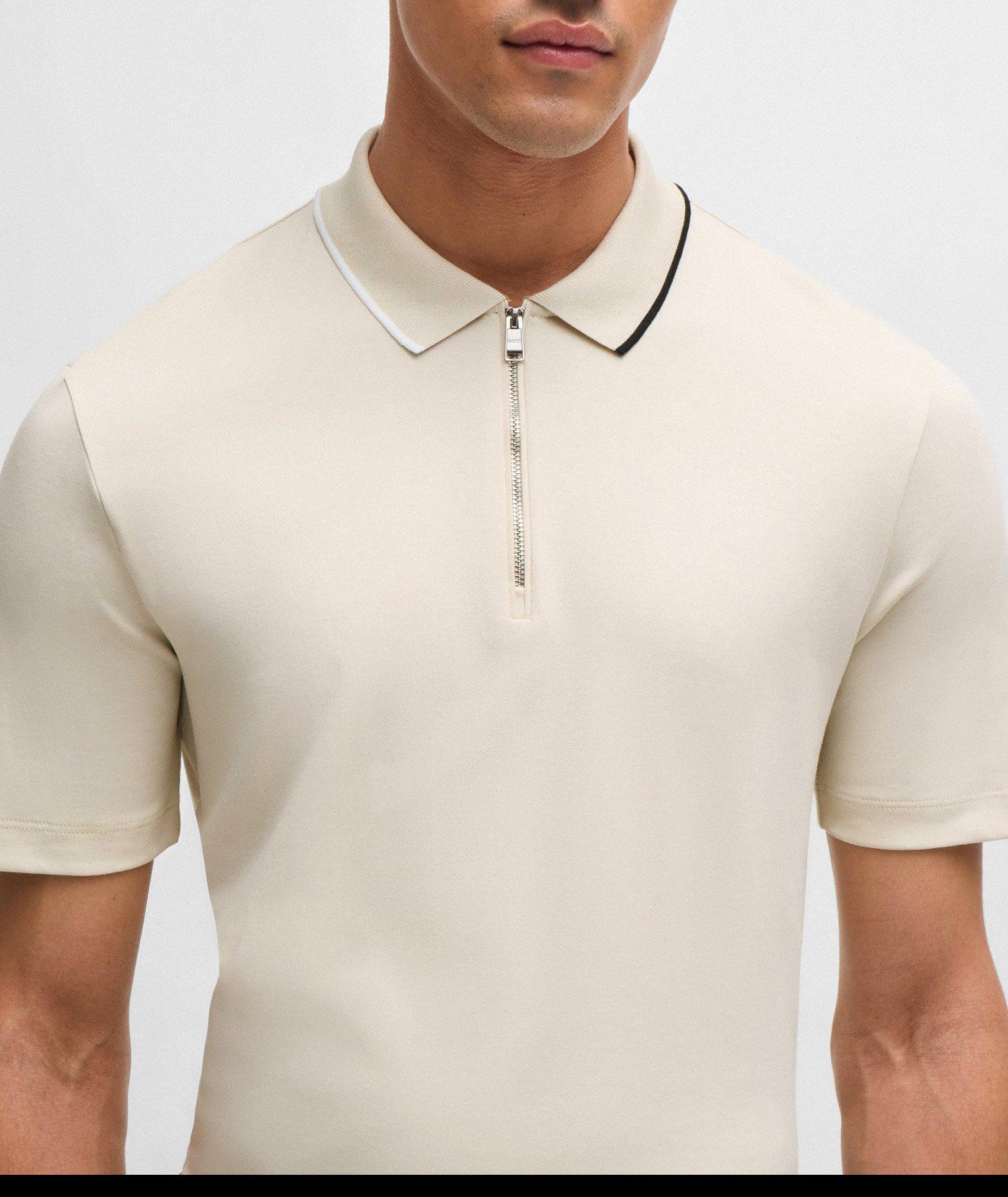 Paras Cotton Quarter-Zip Polo image 3