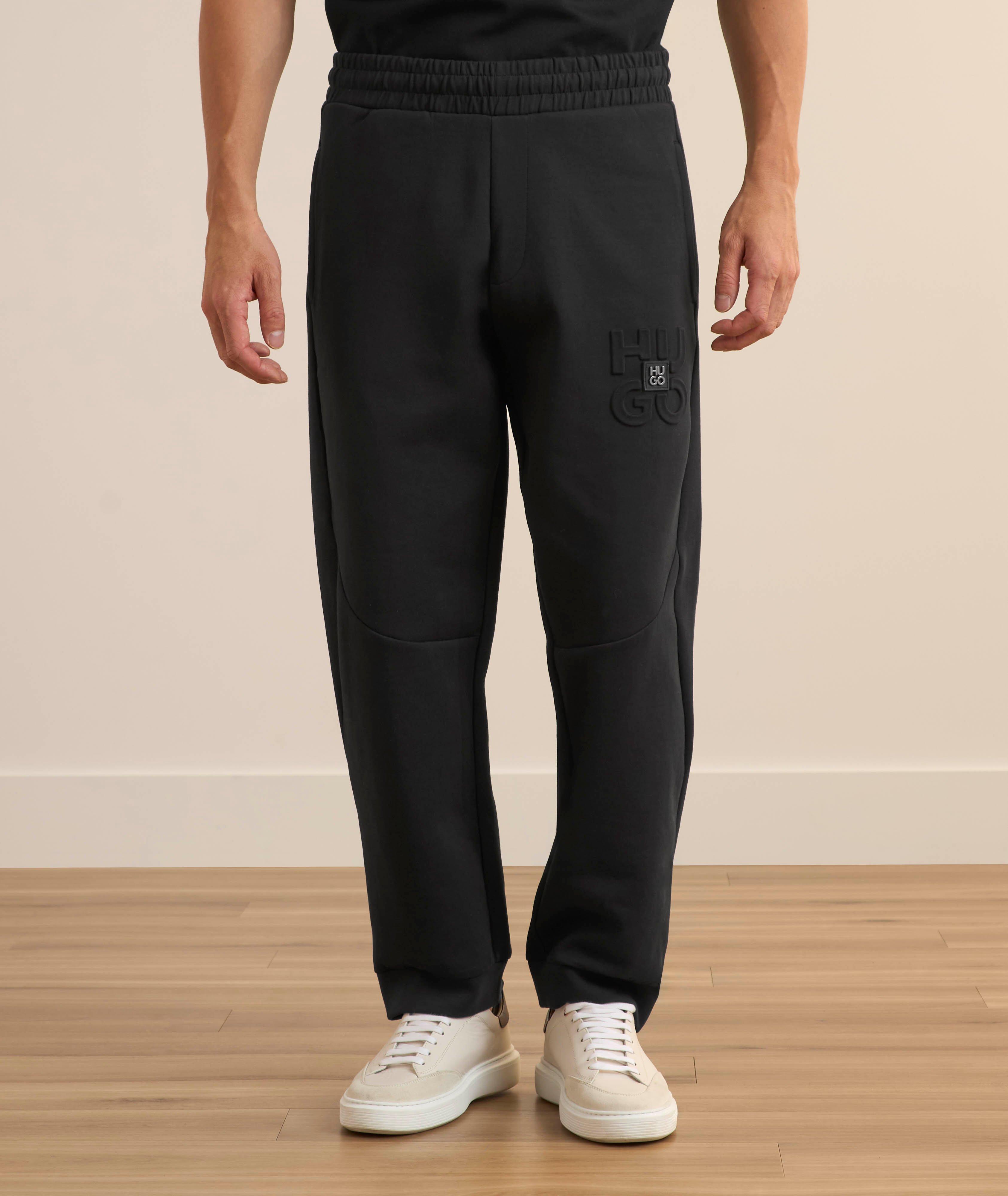 Stacked Box Logo Cotton-Blend Sweatpants  image 1