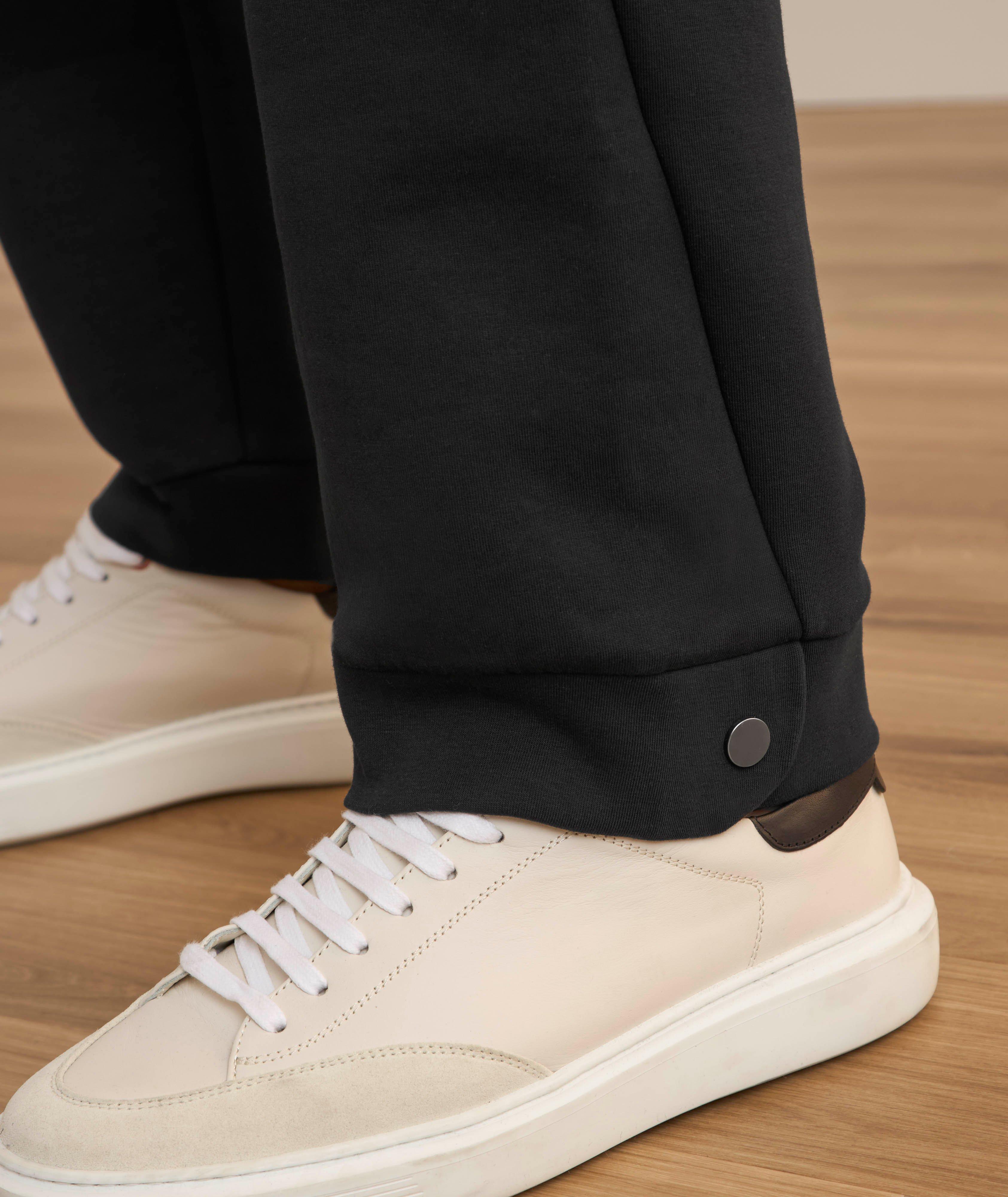 Stacked Box Logo Cotton-Blend Sweatpants  image 5