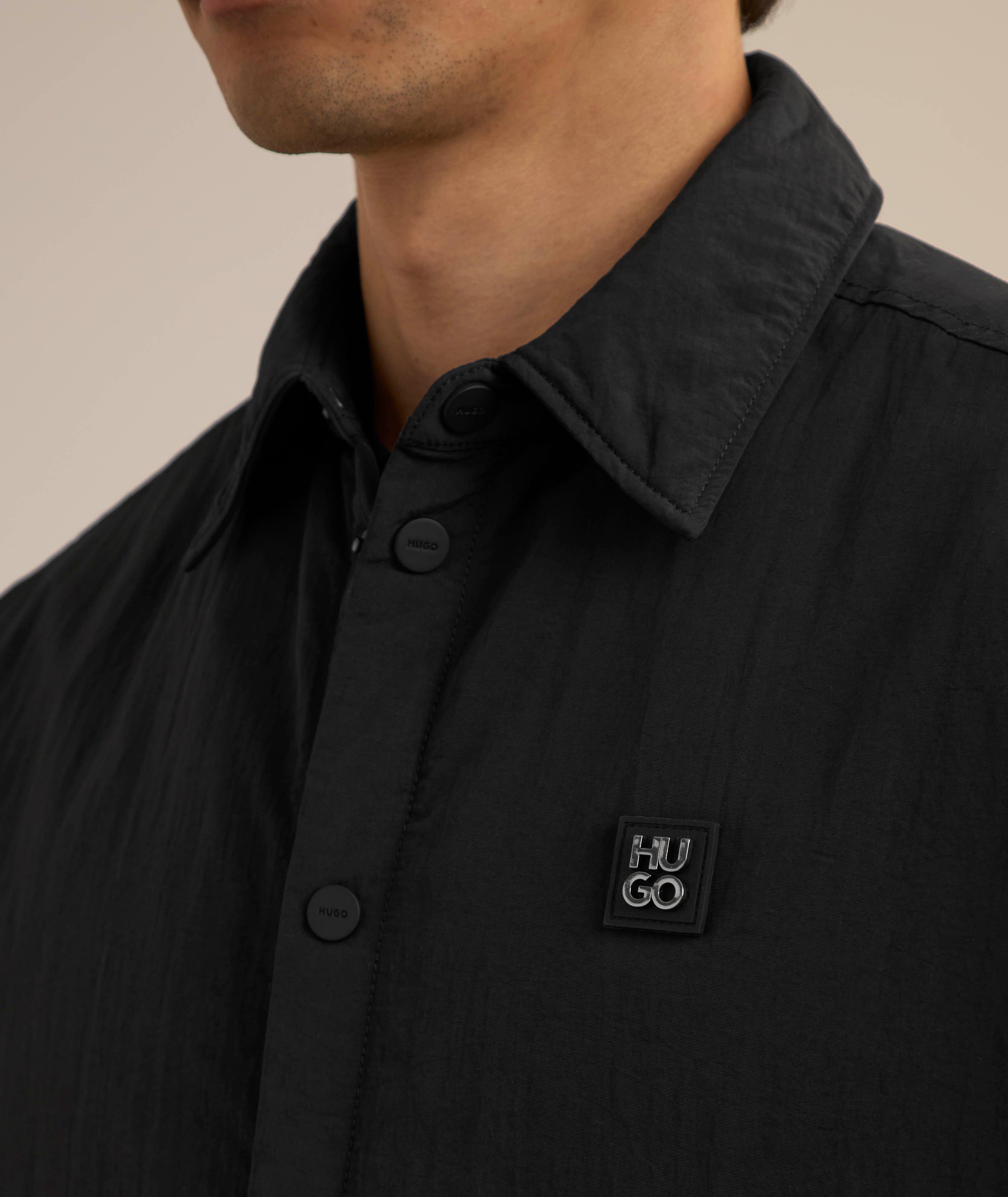 Stacked Logo Badge Padded Overshirt  image 3