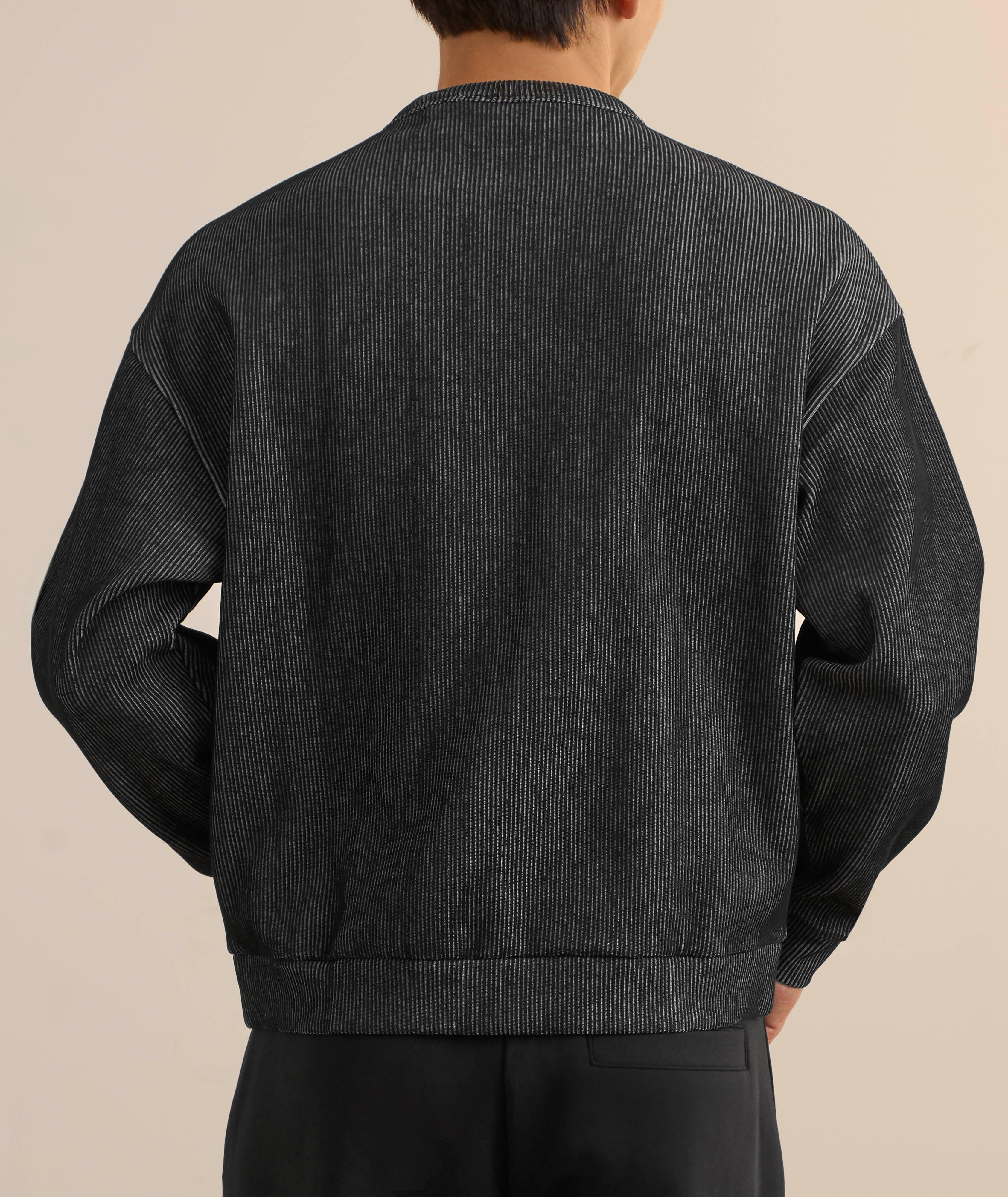 Stacked Smoke Logo Ribbed Sweatshirt  image 2