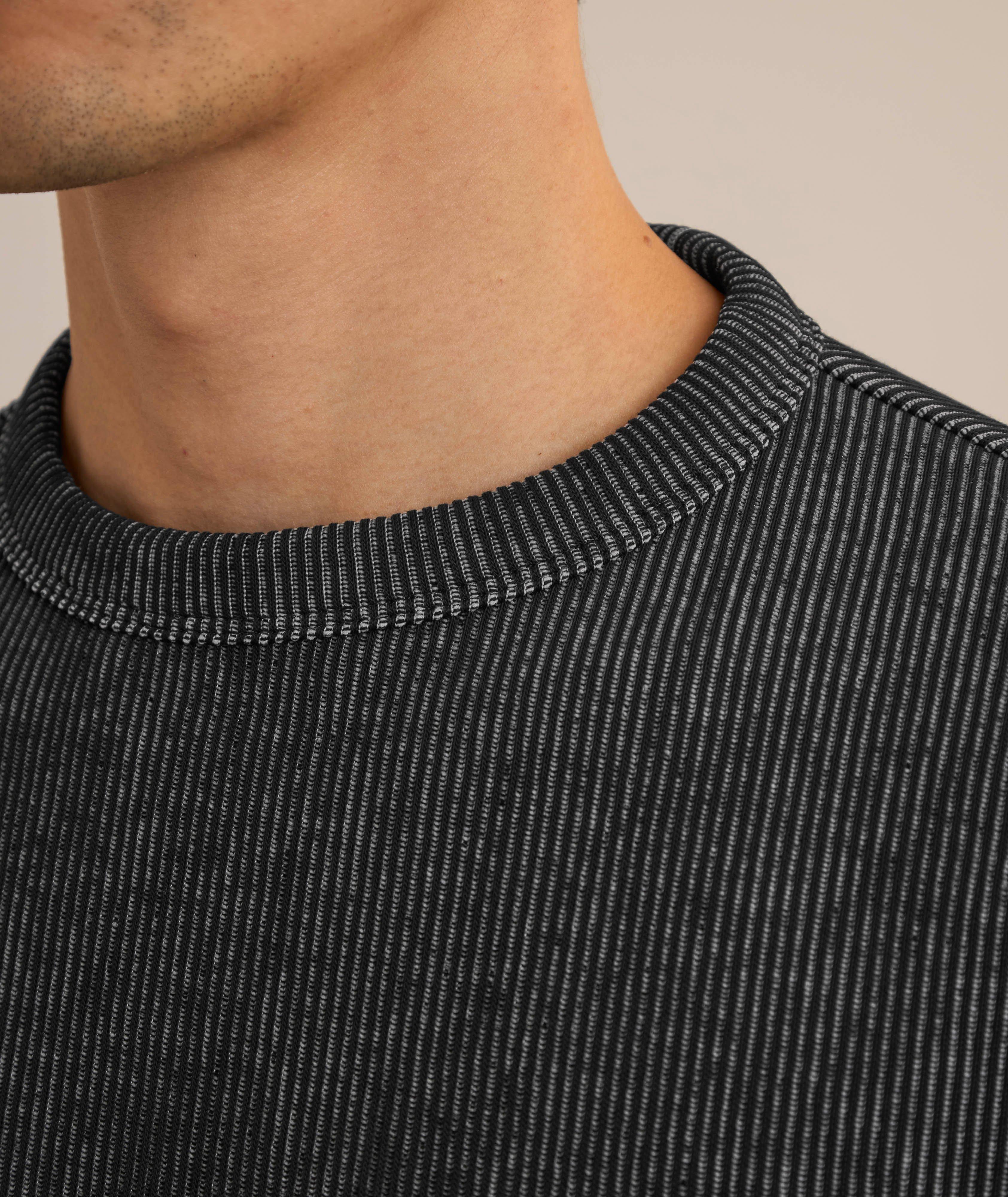 Stacked Smoke Logo Ribbed Sweatshirt  image 3