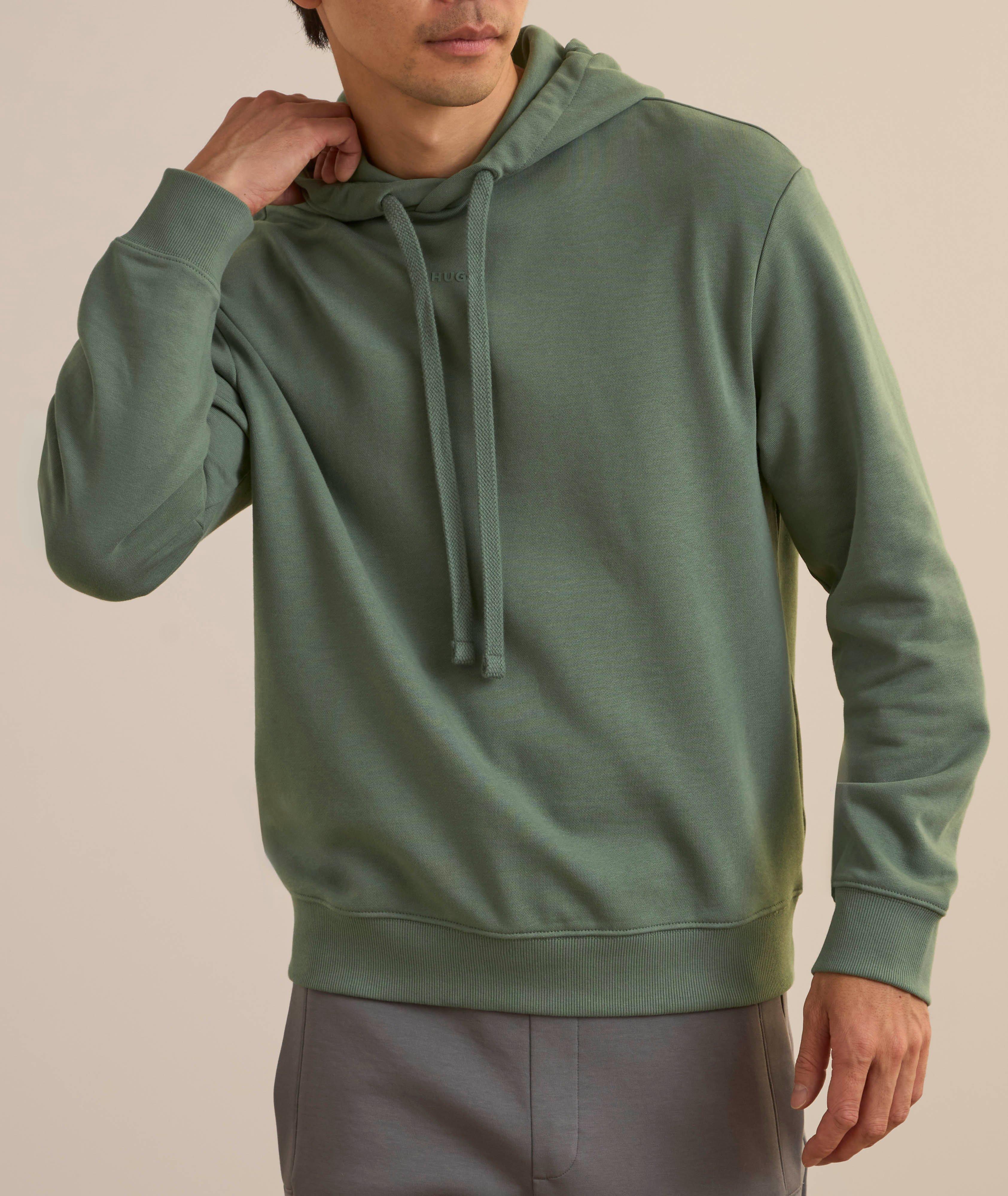 Tonal Logo Cotton Hooded Sweater  image 1