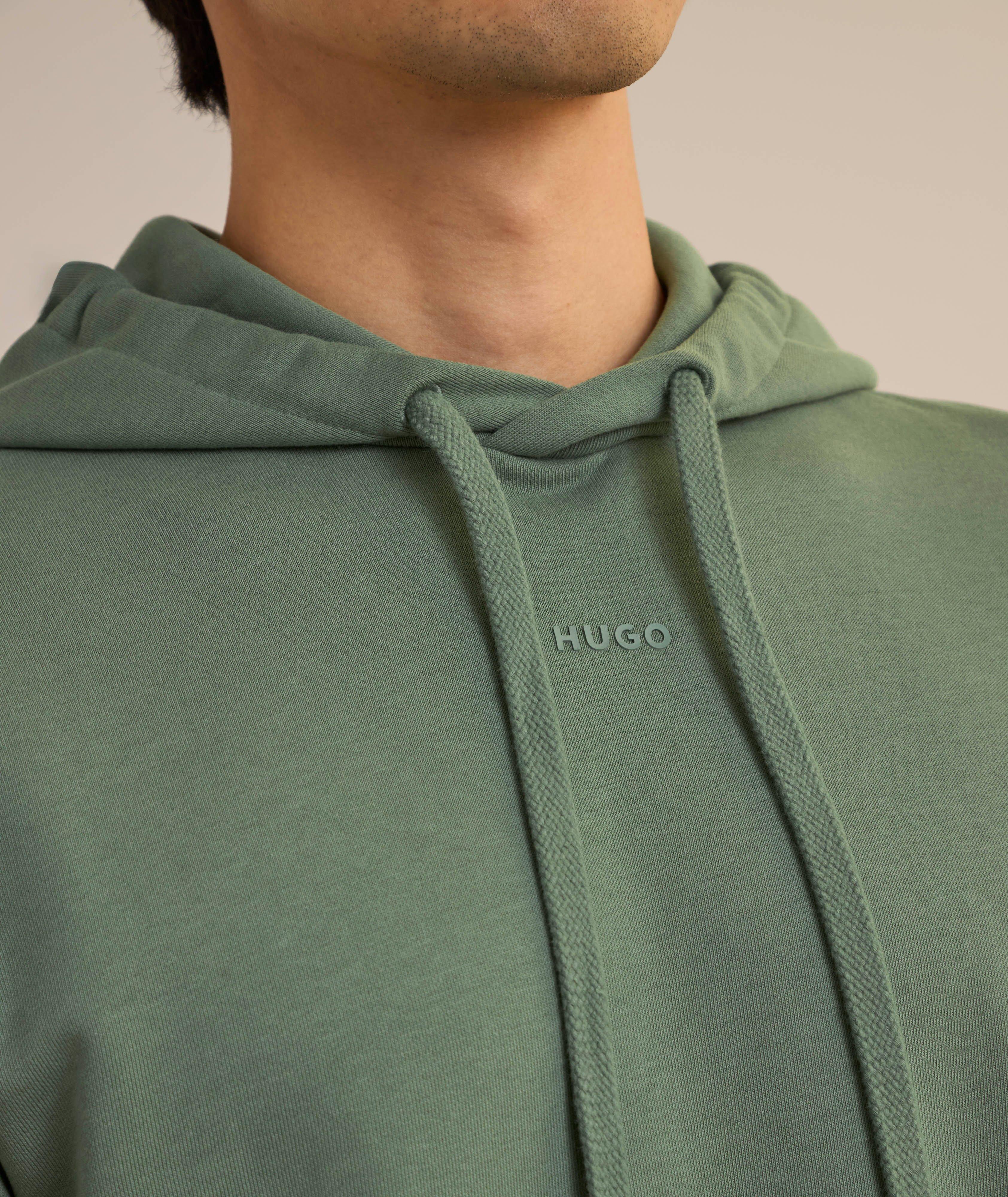 Tonal Logo Cotton Hooded Sweater  image 3