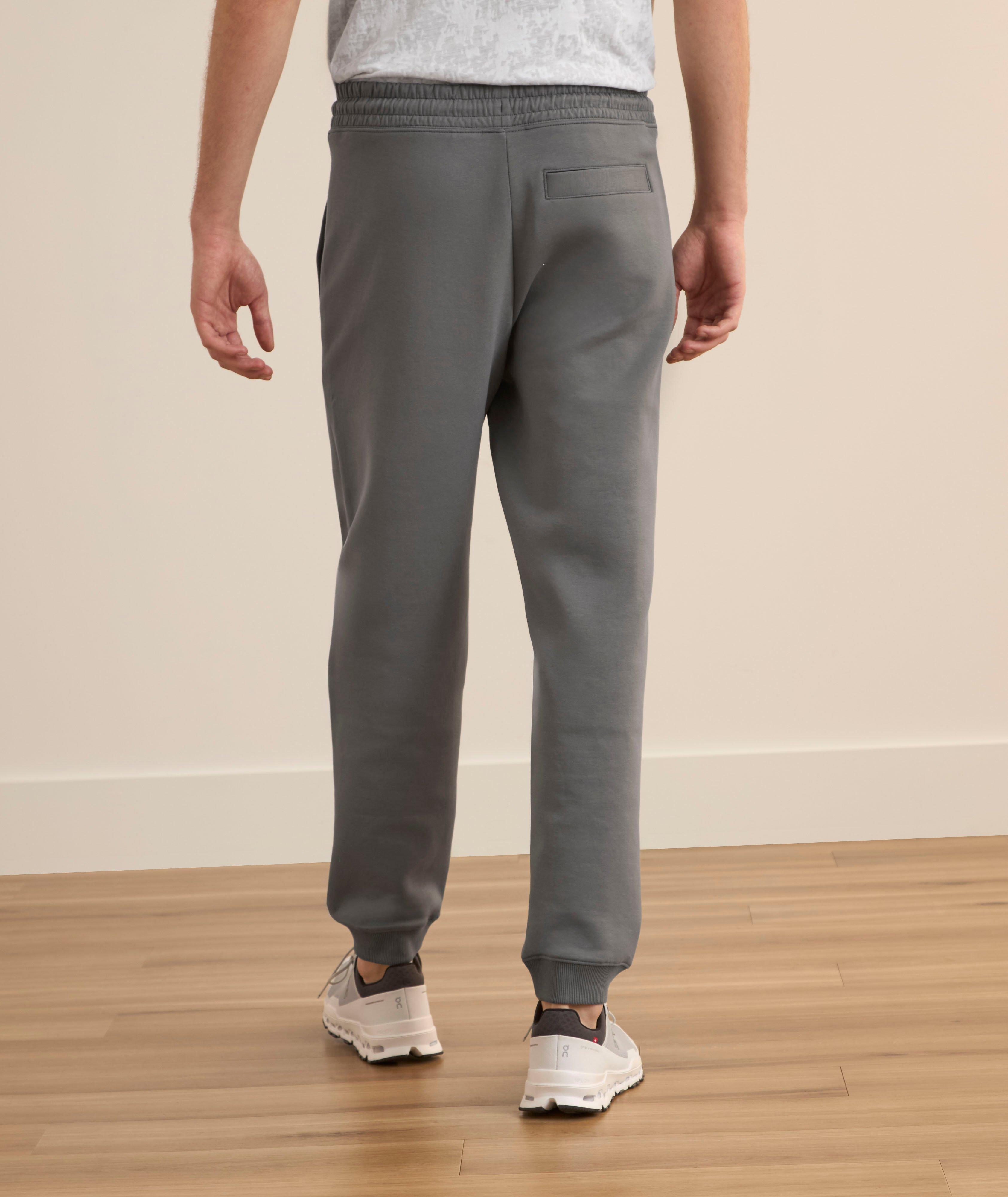 Pantalon sport en mélange de coton avec logo image 2