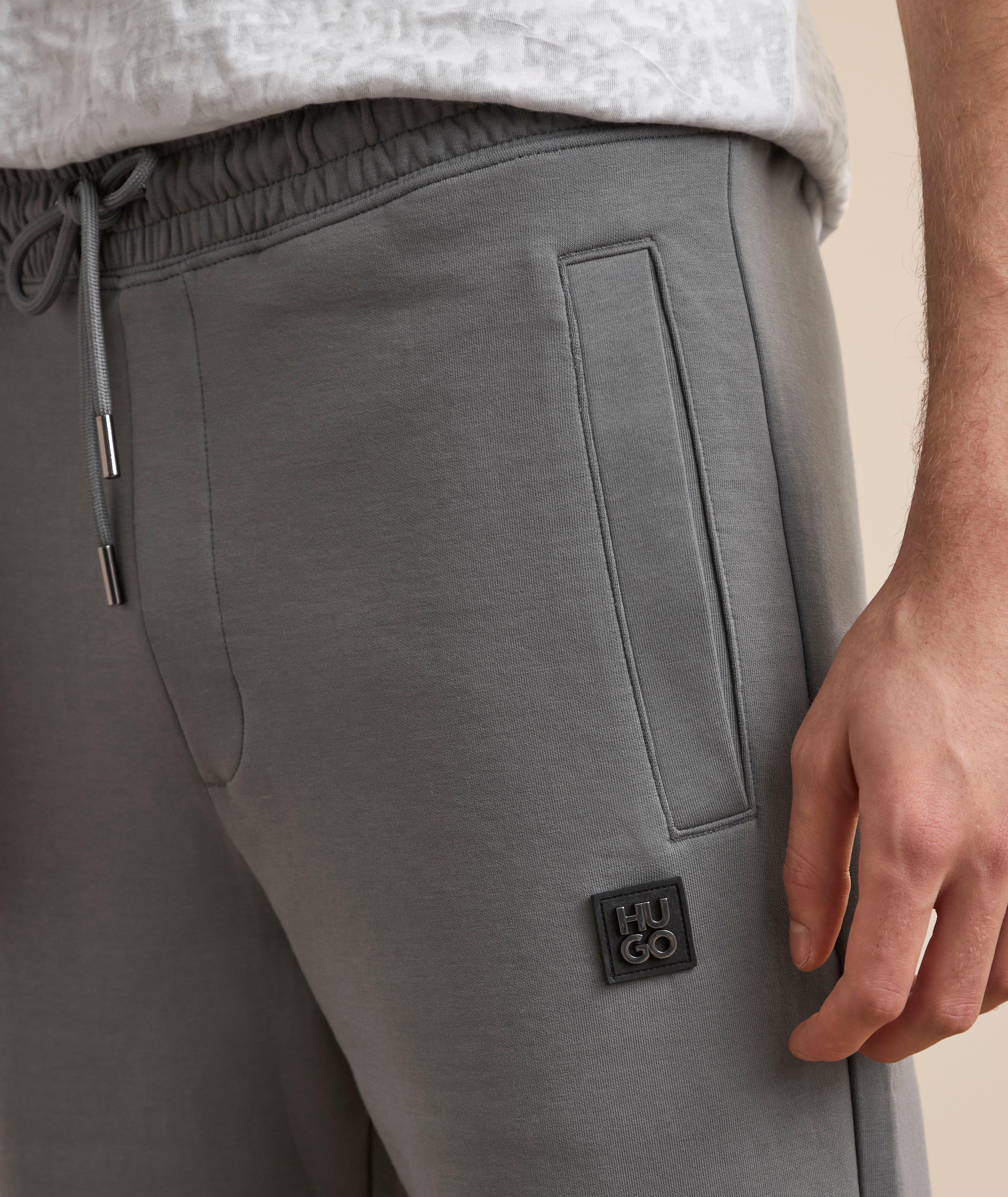 Pantalon sport en mélange de coton avec logo image 3