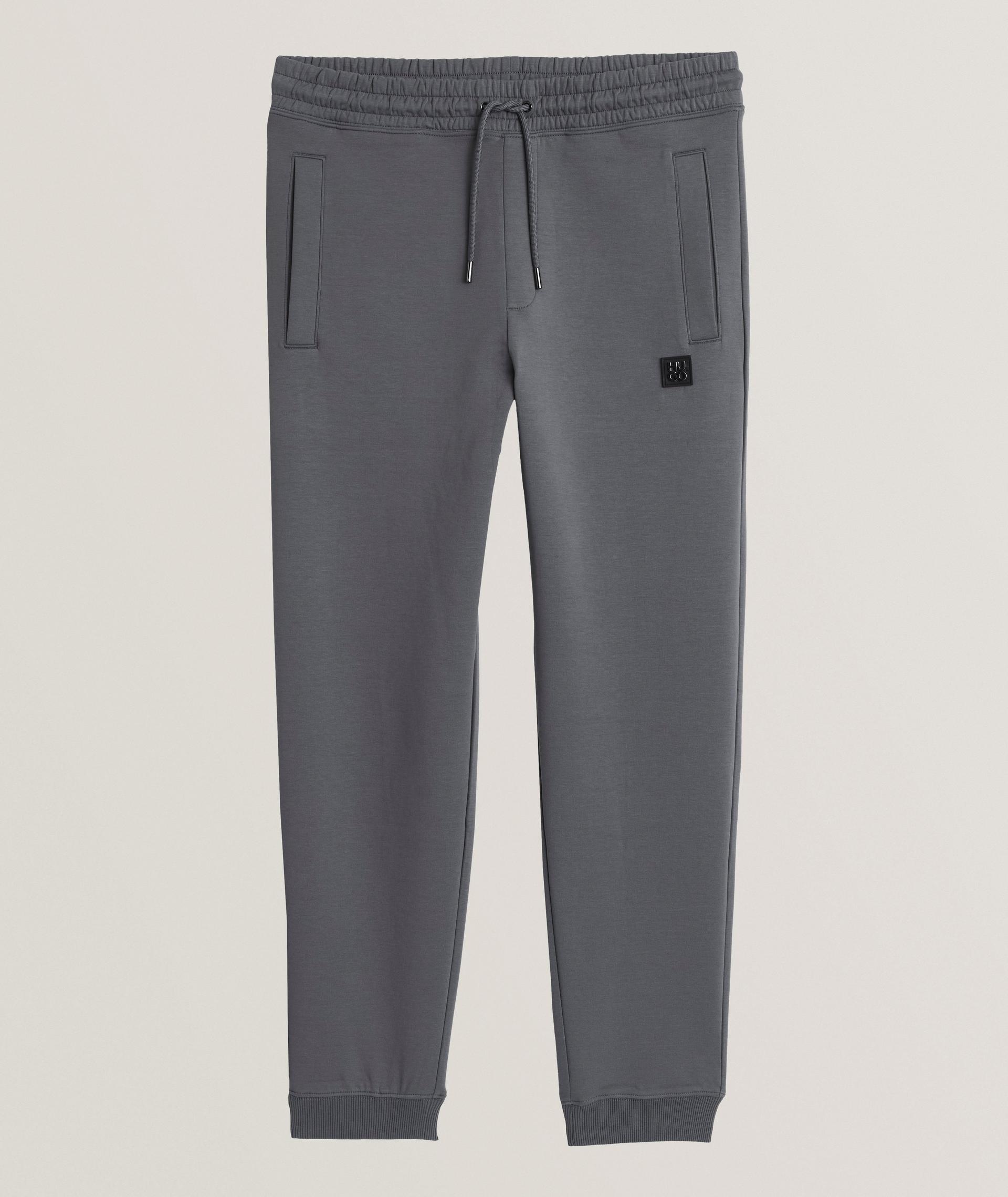 Pantalon sport en mélange de coton avec logo image 0