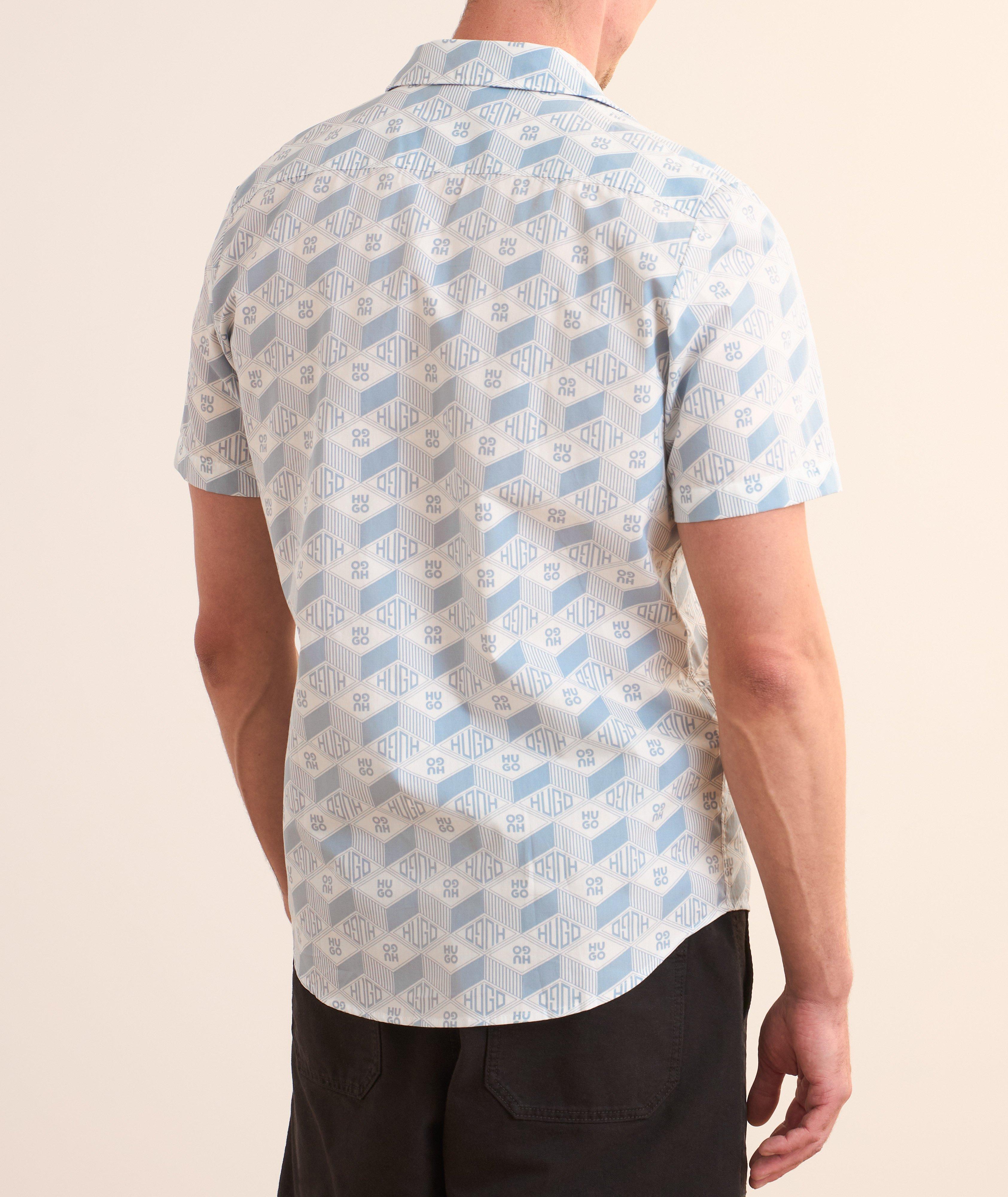Logo Graphic Print Camp Shirt  image 2