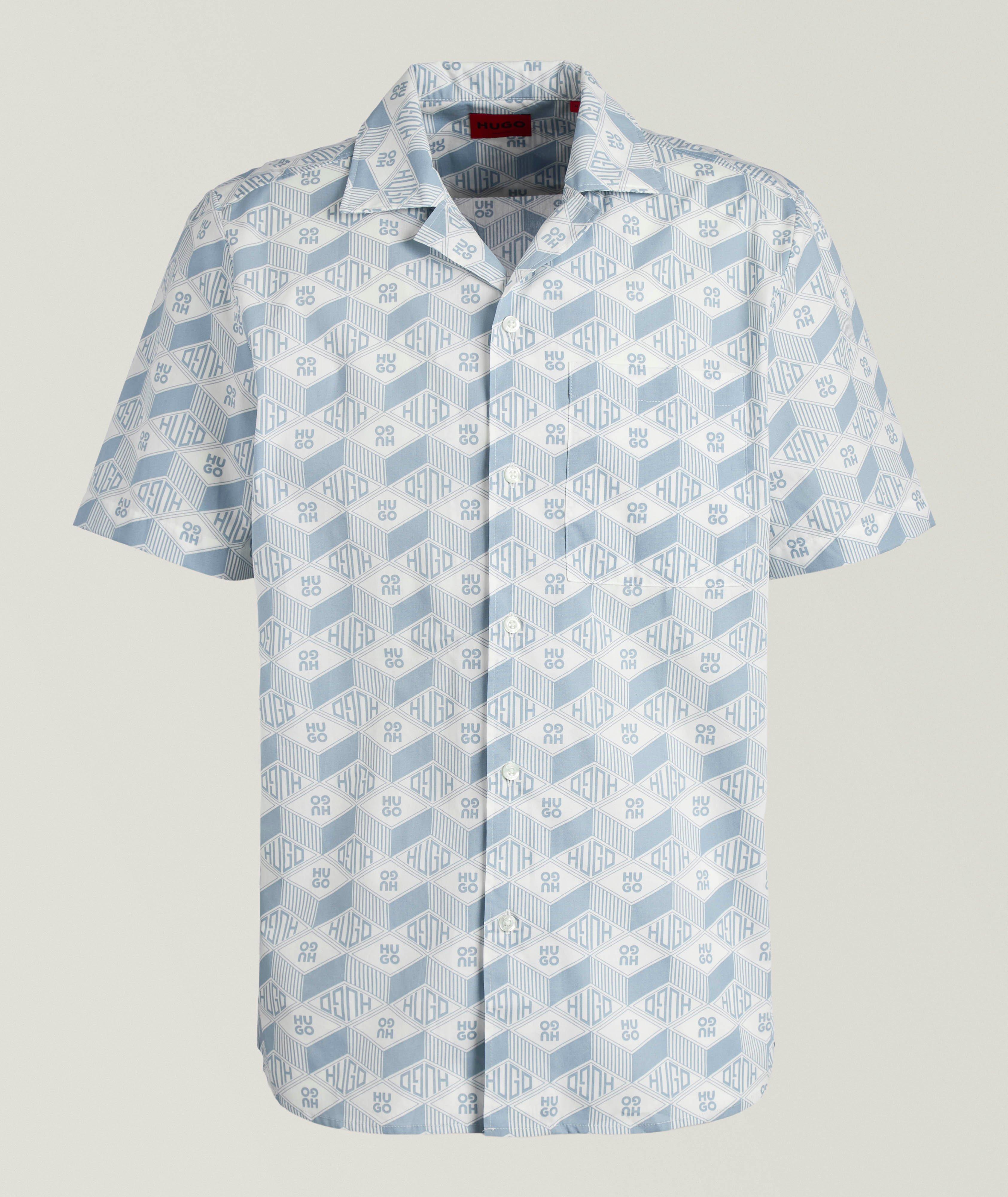 Logo Graphic Print Camp Shirt  image 0