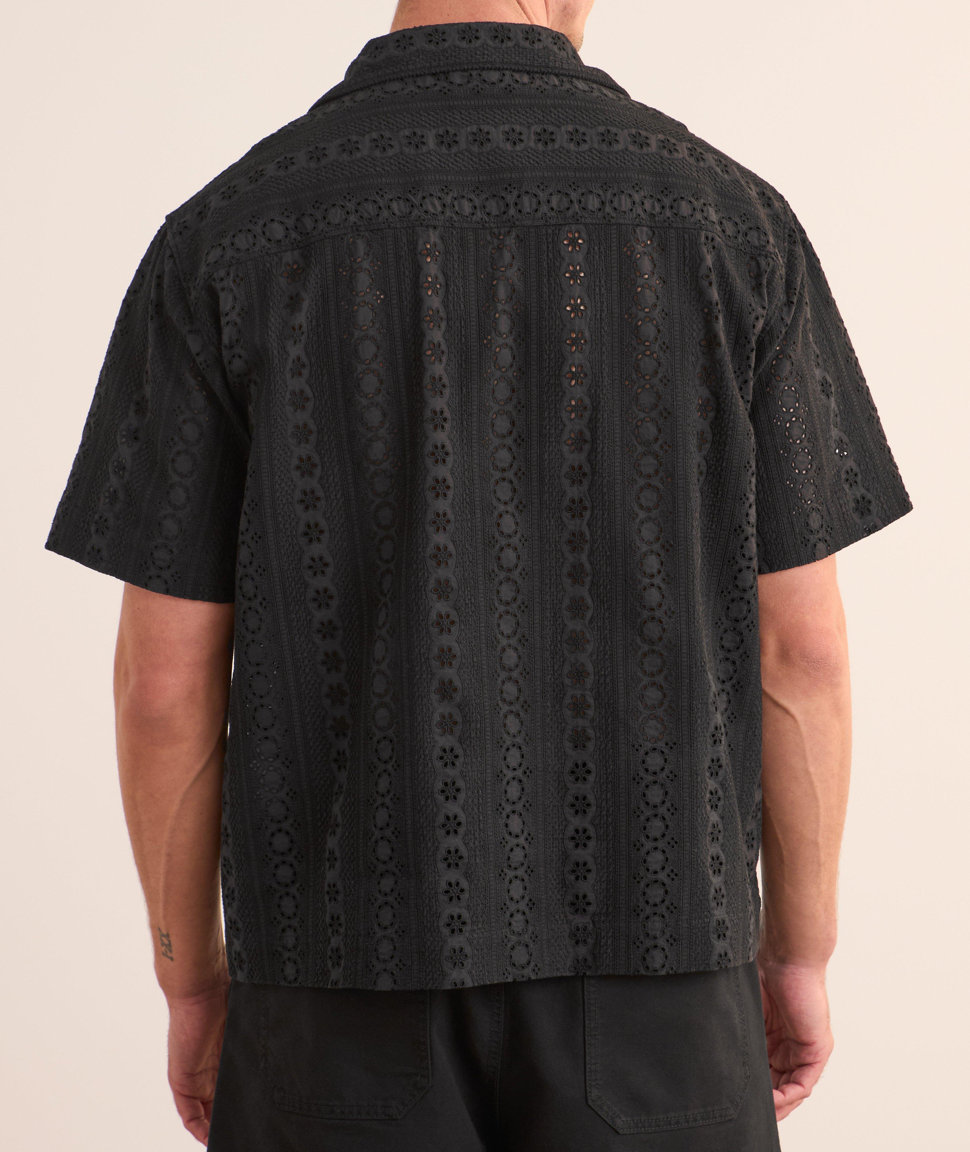 Eyelet Cotton Camp Shirt  image 2