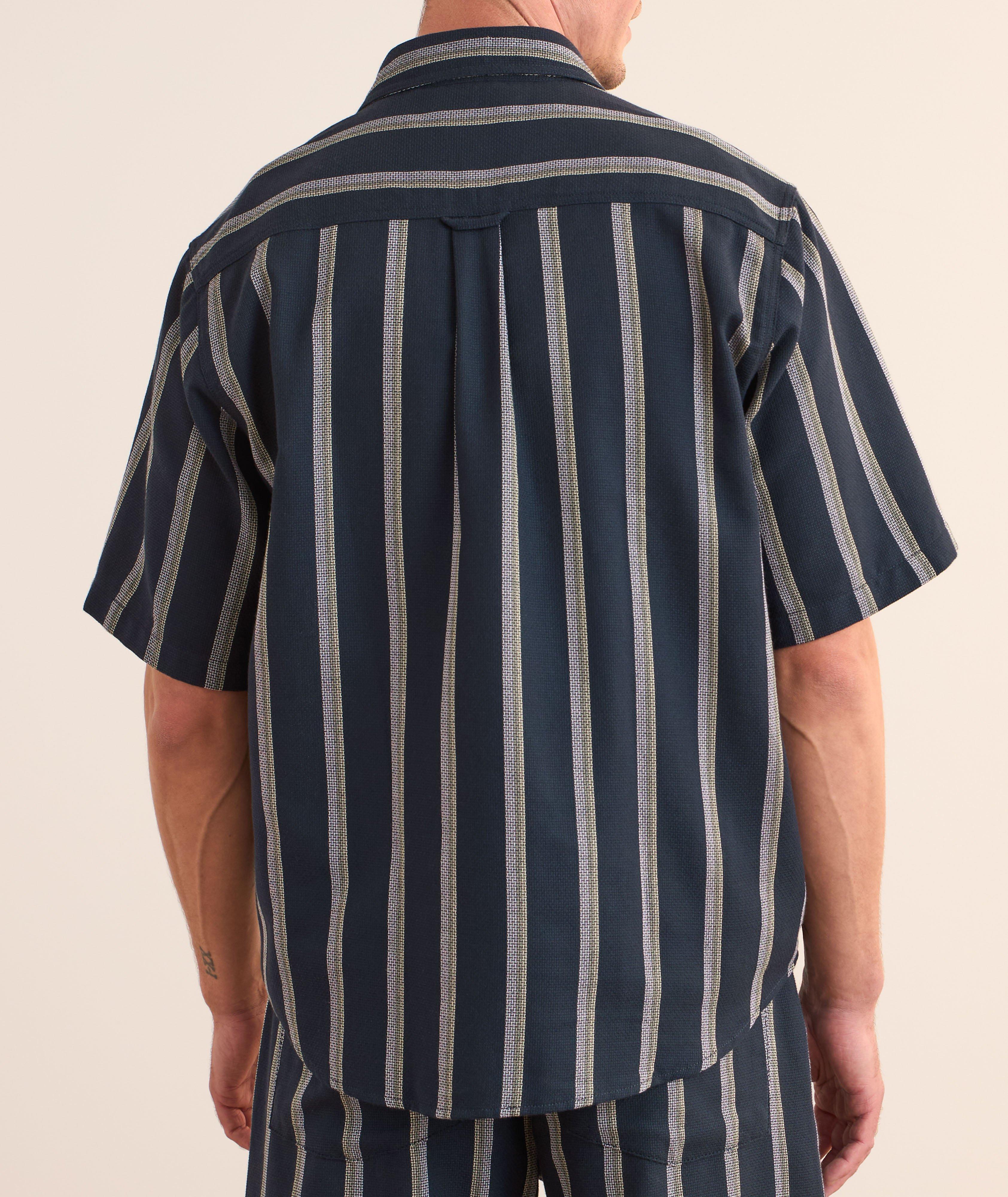 HUGO SS NVY STRP SPRTSHRT image 2