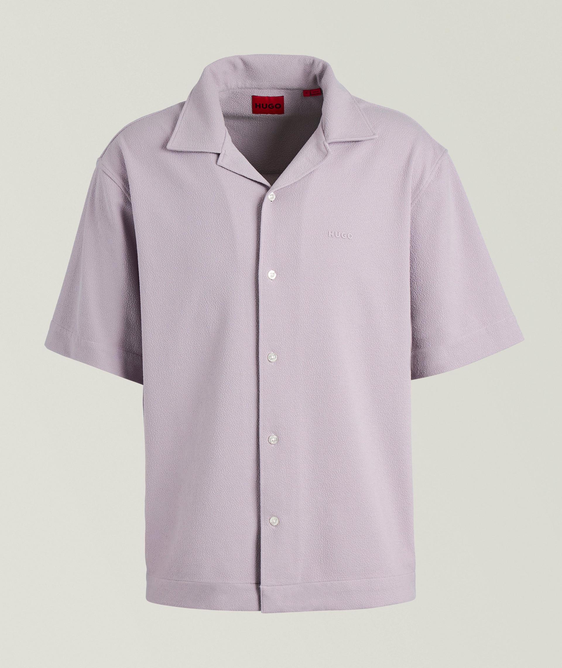 Crêpe Textured Camp Shirt  image 0