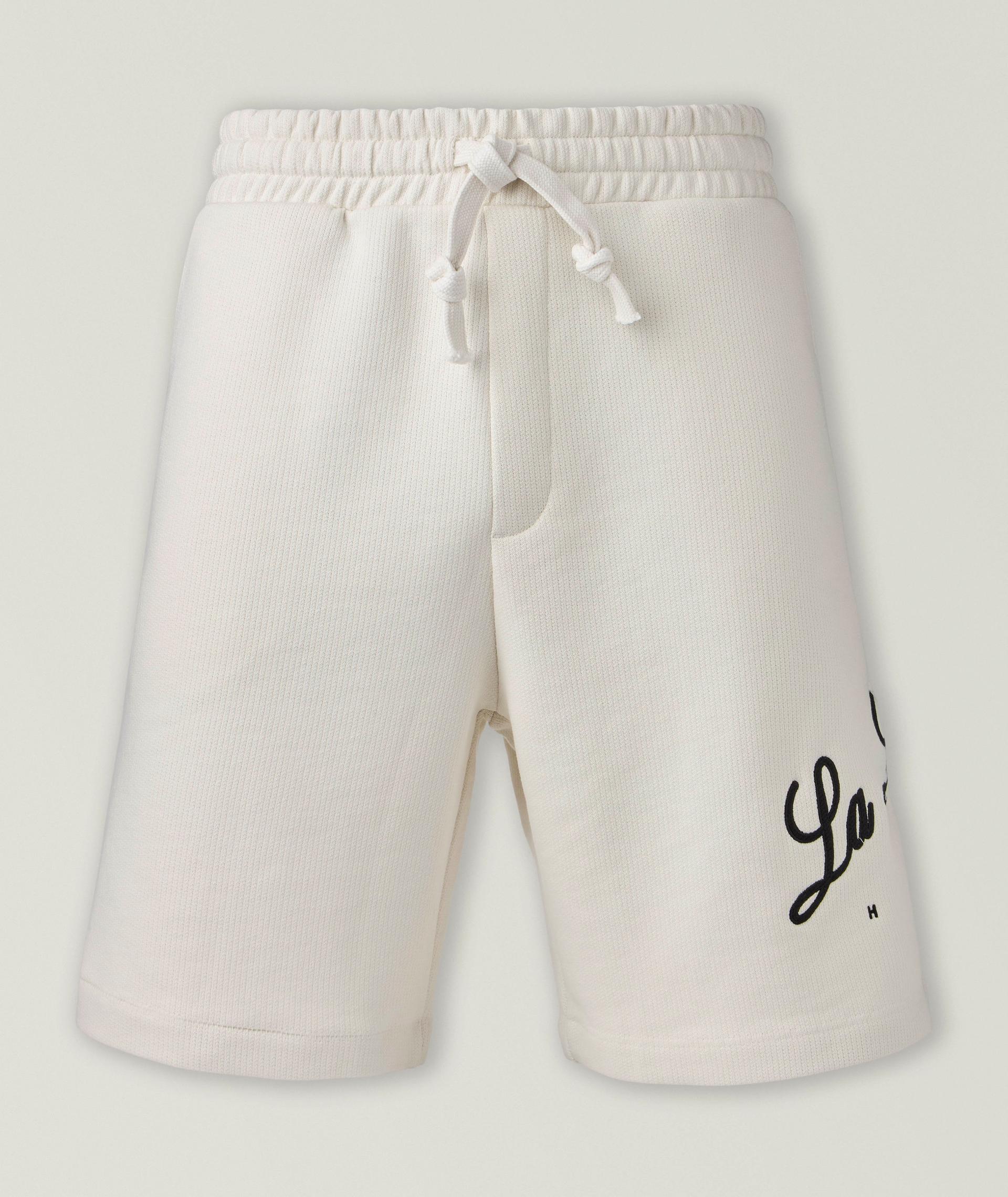 Short en coton à détails contrastants image 0
