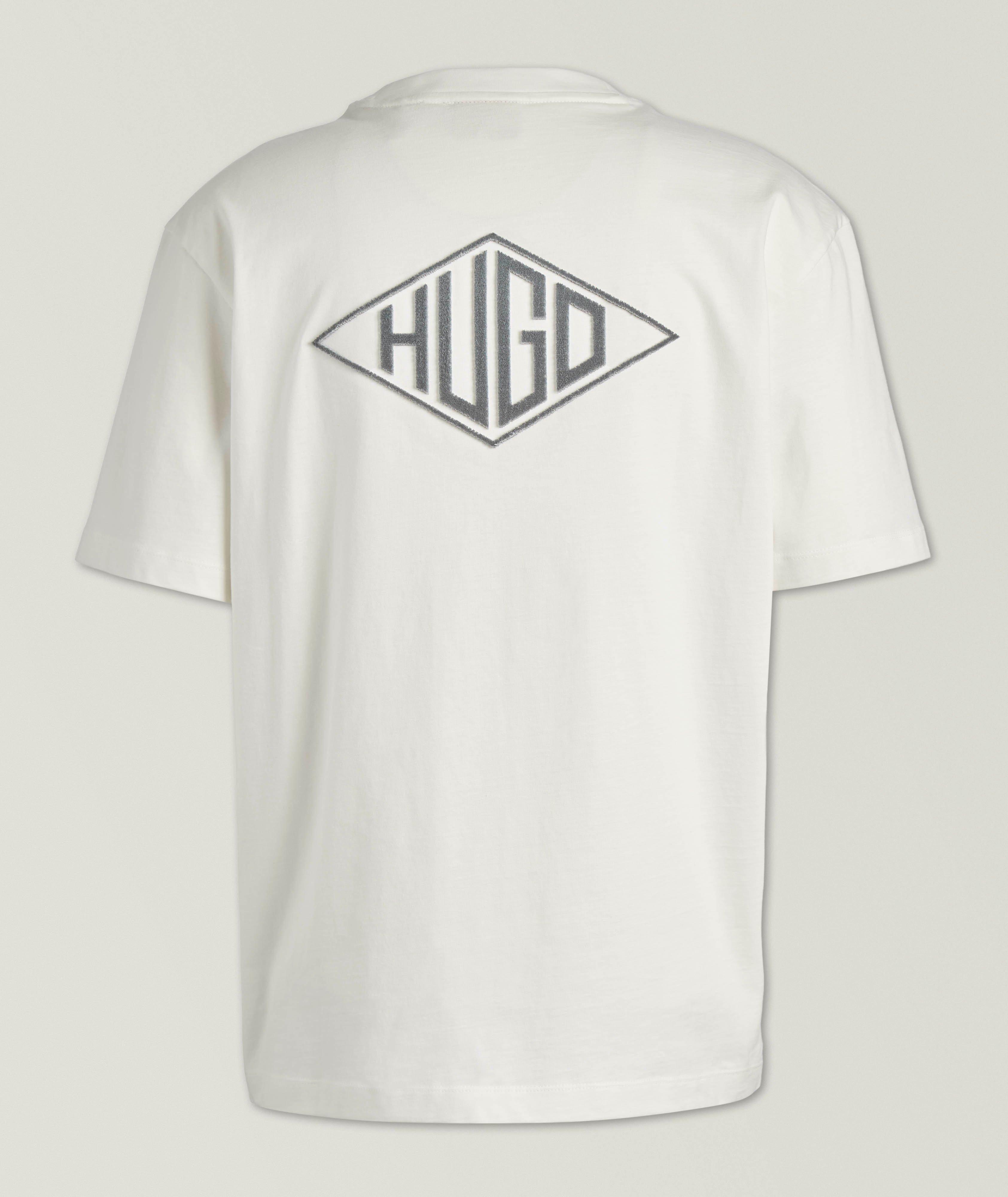 Textured Logo Cotton T-Shirt  image 1