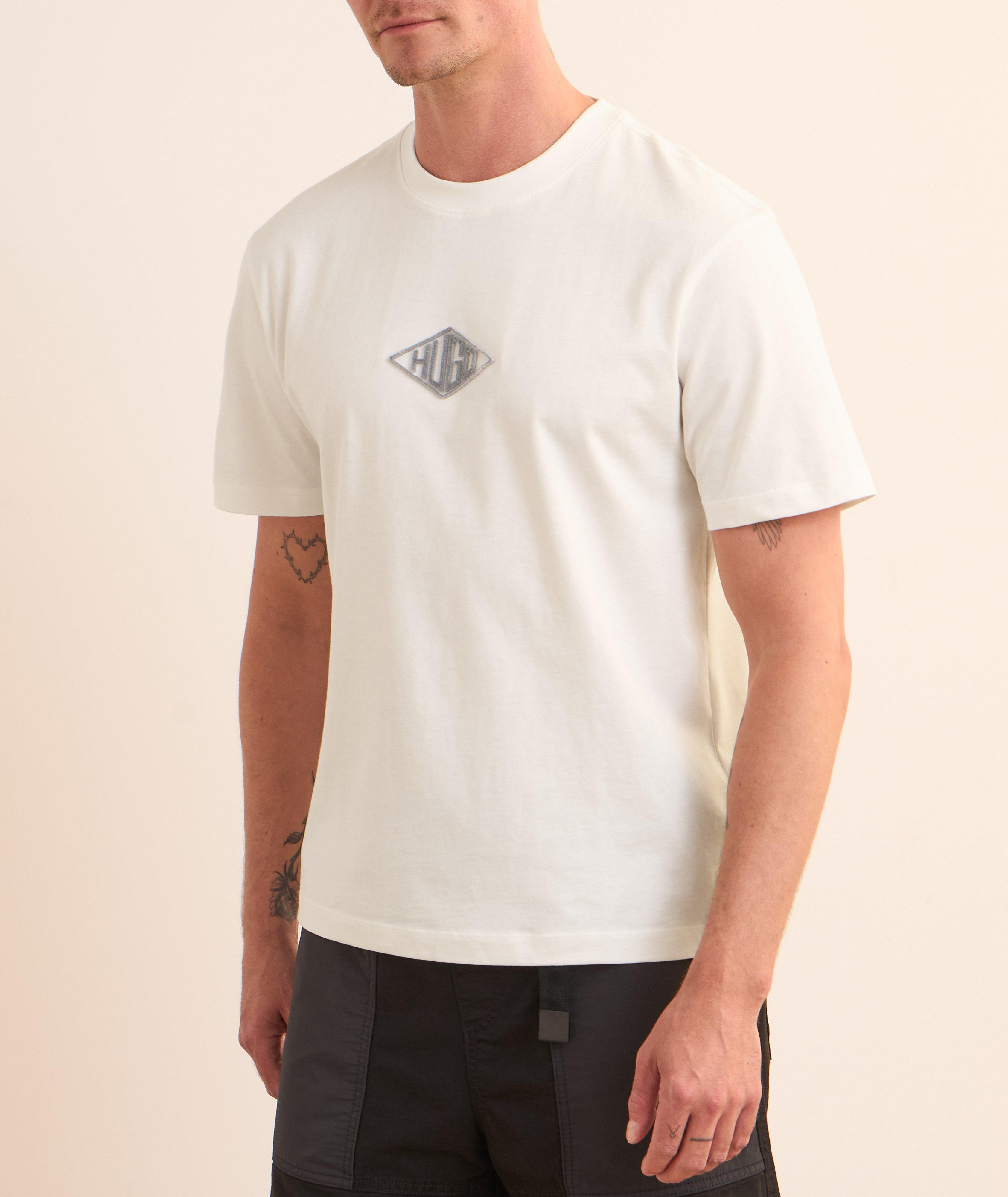 Textured Logo Cotton T-Shirt  image 2