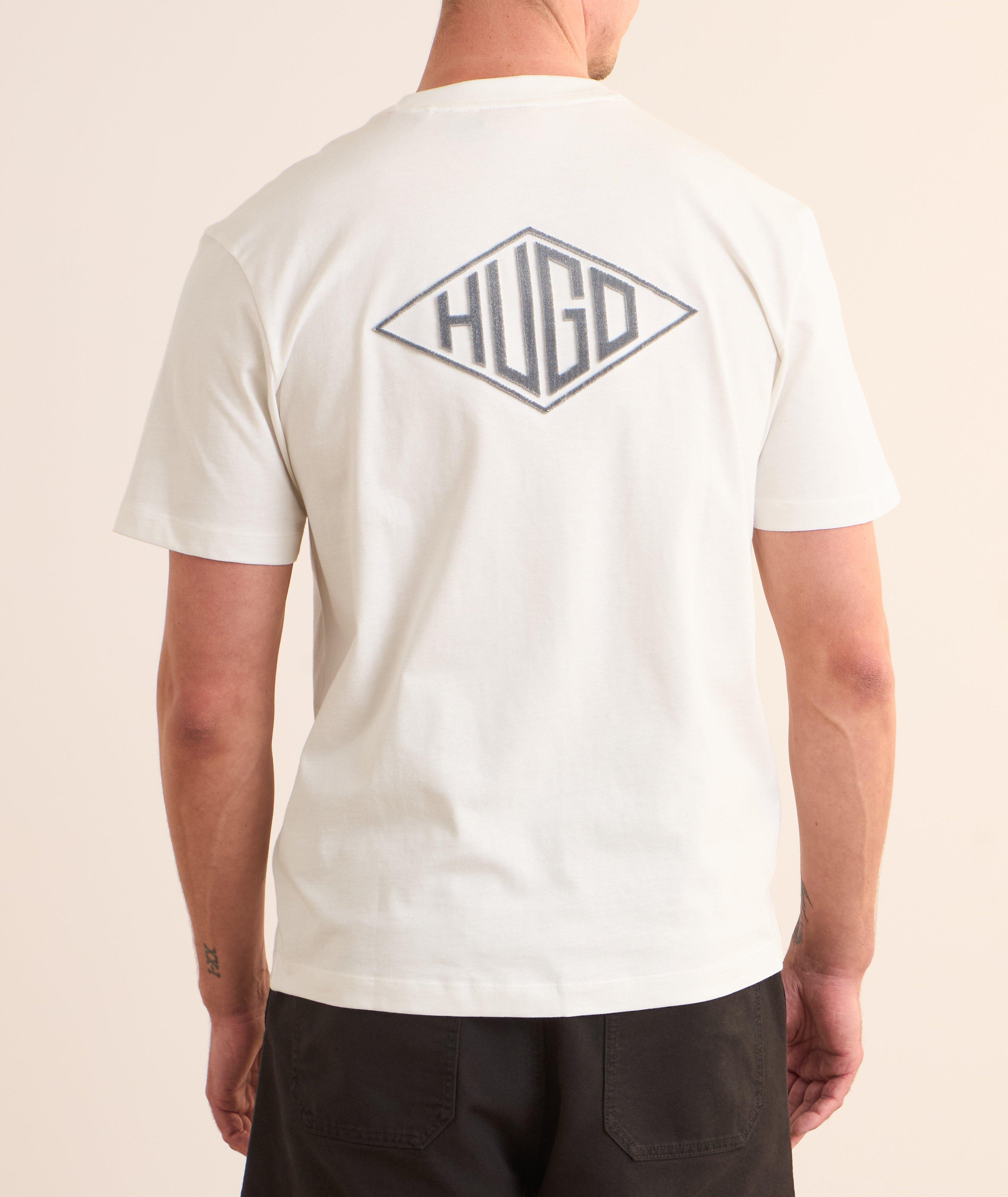 Textured Logo Cotton T-Shirt  image 3