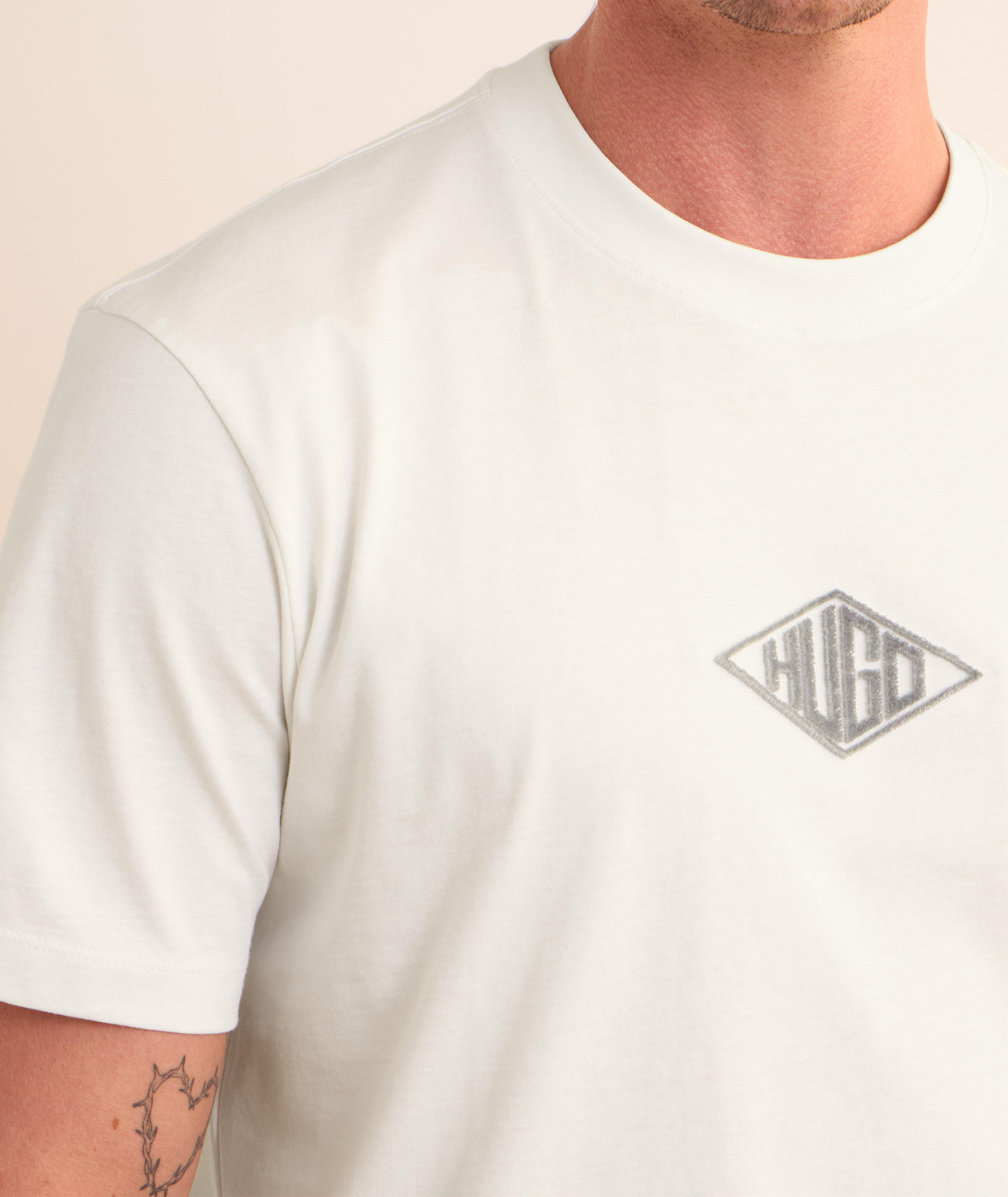 Textured Logo Cotton T-Shirt  image 4