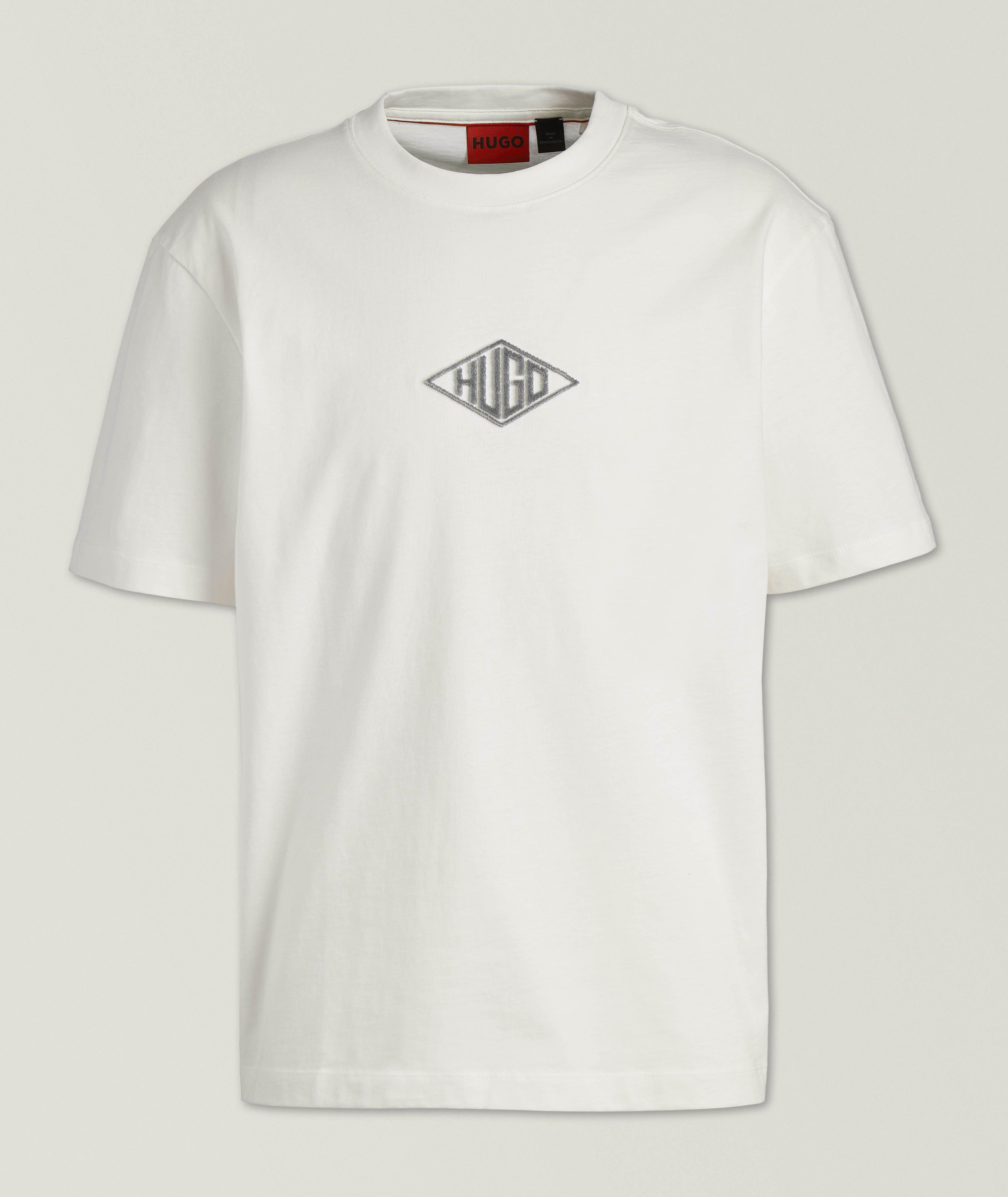 Textured Logo Cotton T-Shirt  image 0