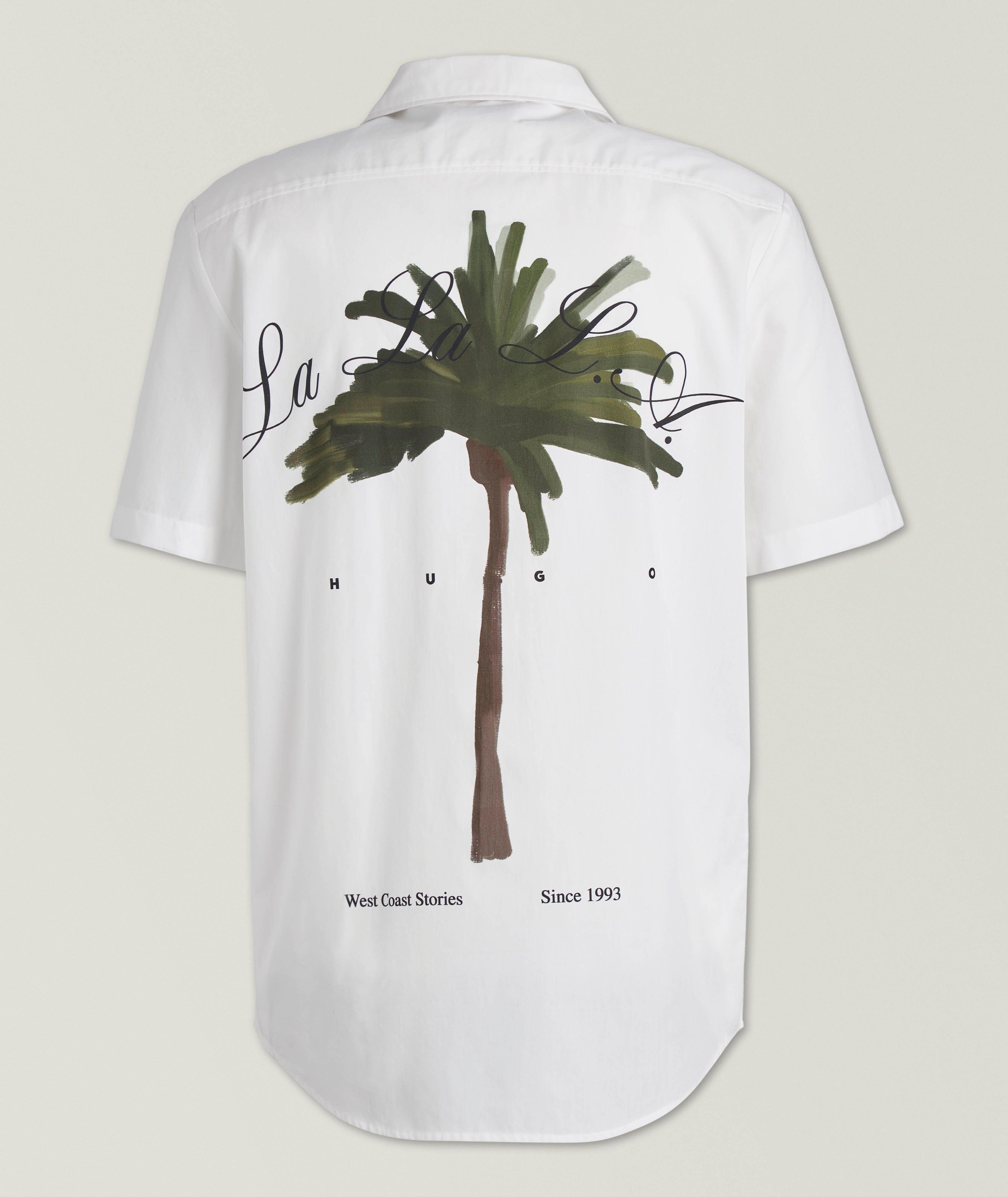 Palm Tree Cotton Camp Shirt  image 1