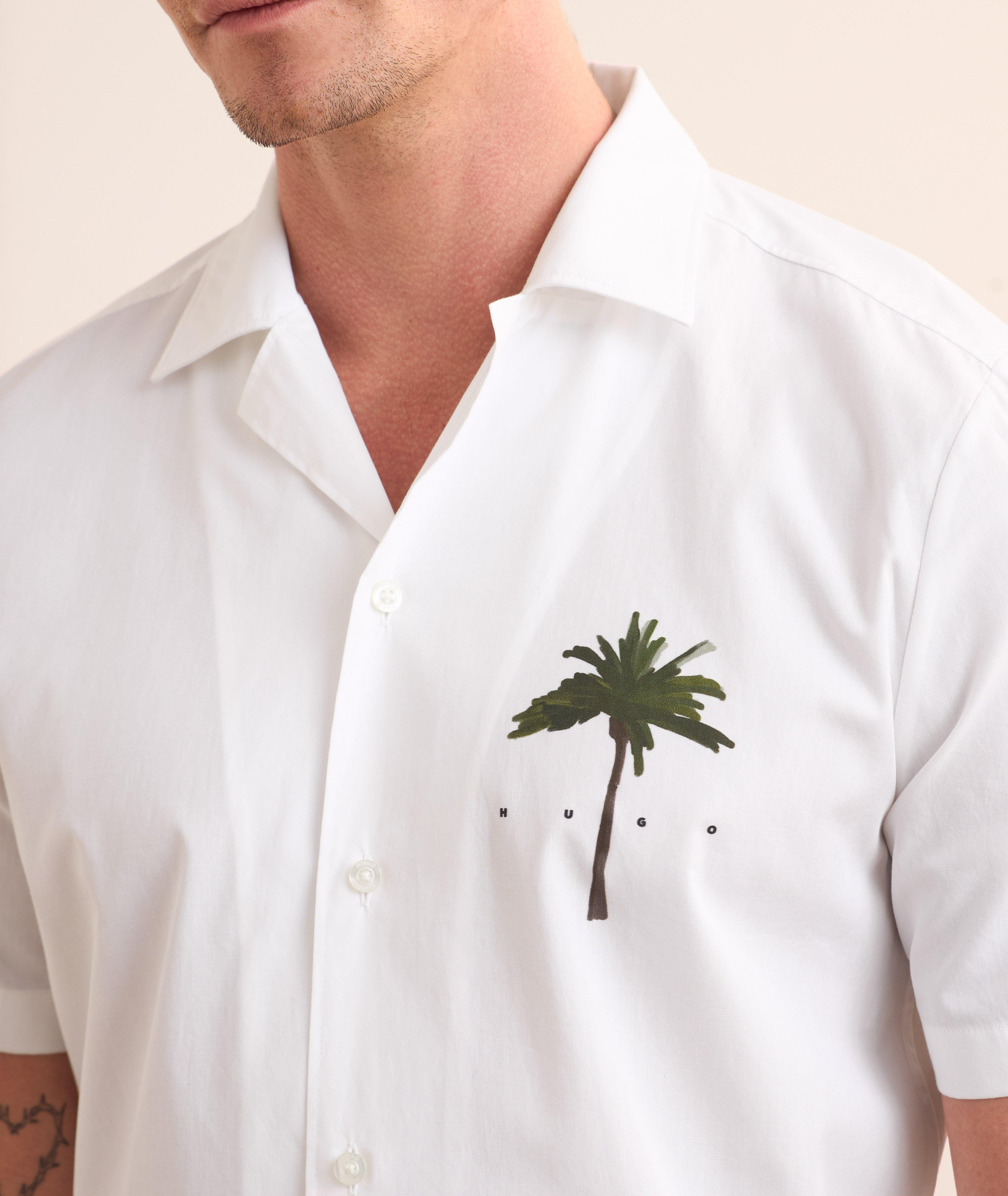 Palm Tree Cotton Camp Shirt  image 4