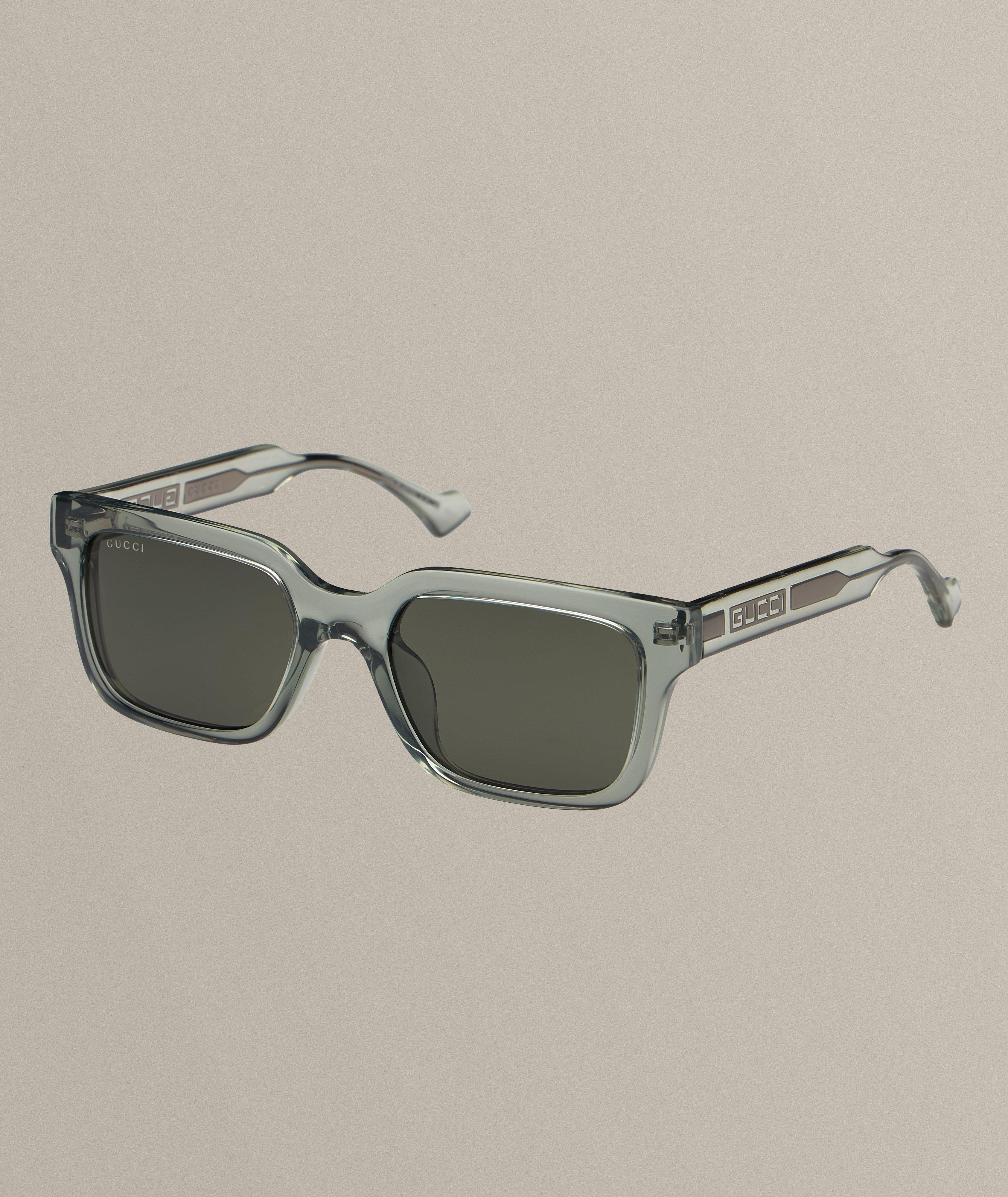 Gucci clear frame sunglasses on sale