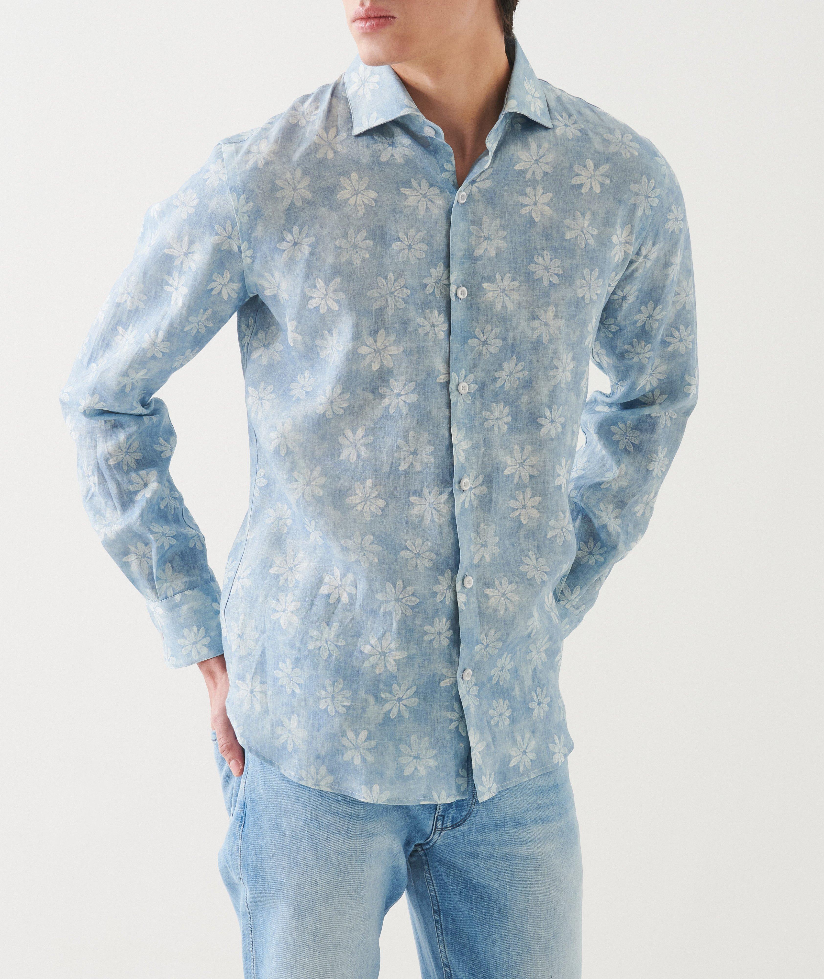 Floral Print Linen Shirt image 2