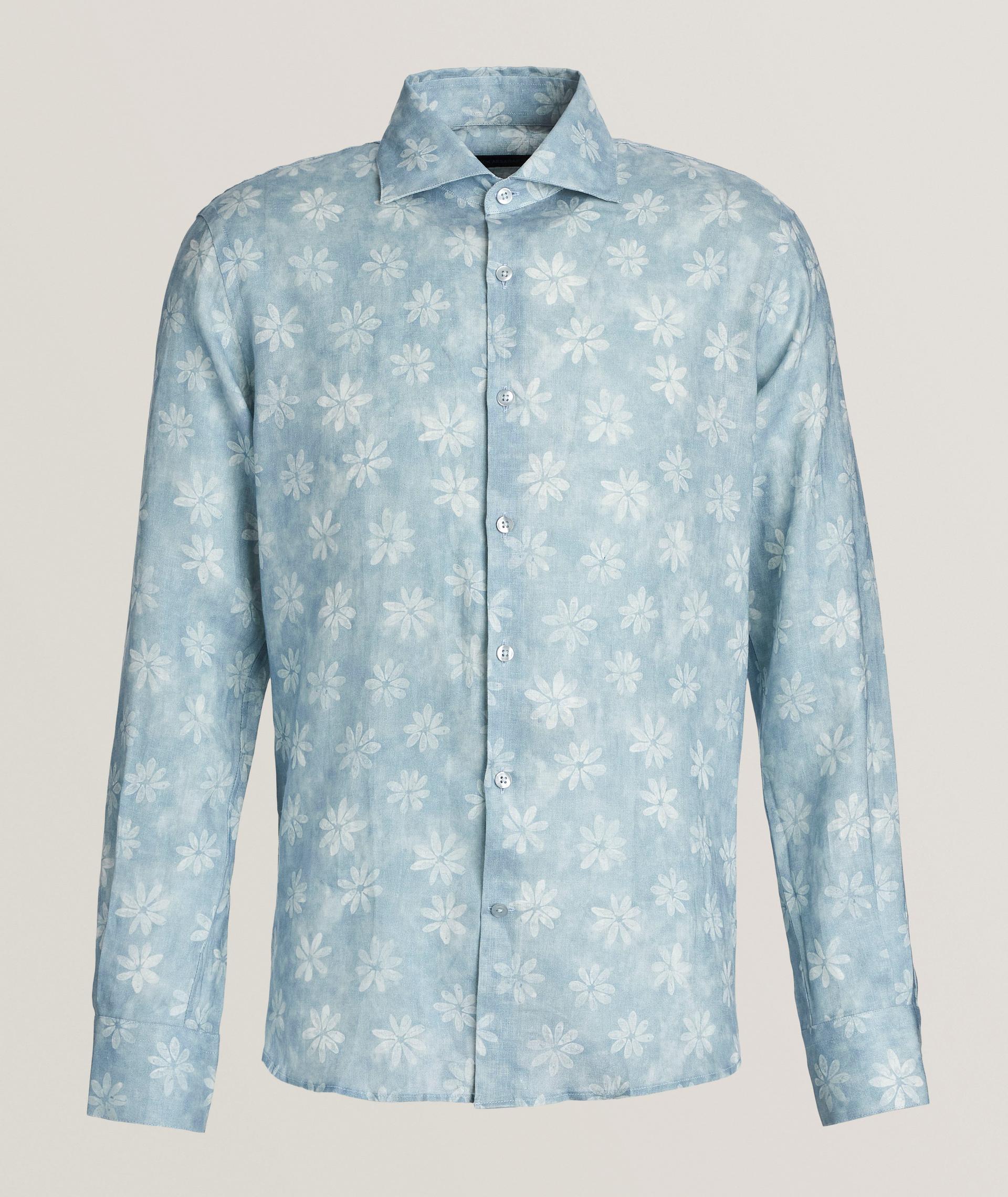 Floral Print Linen Shirt image 0