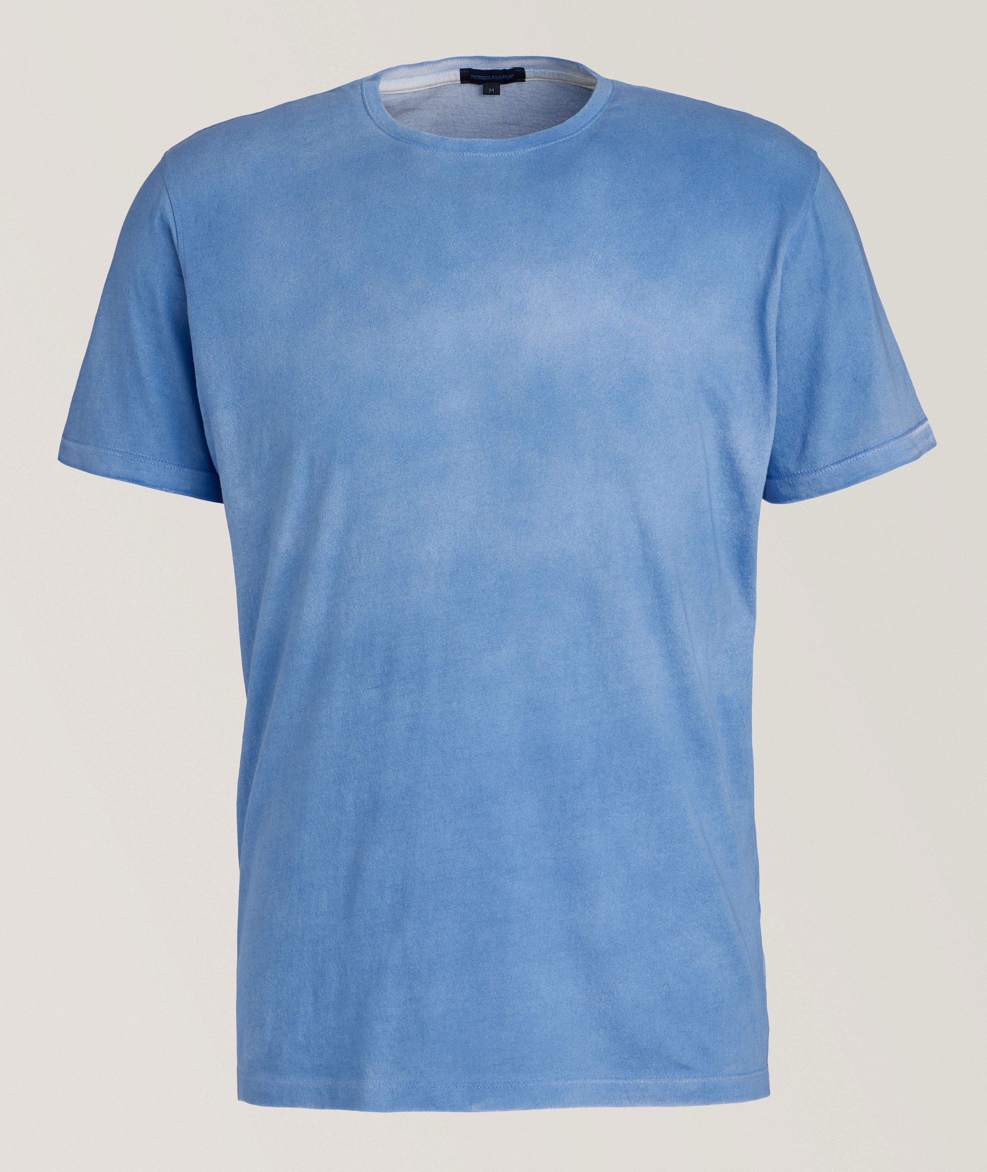 Patrick Assaraf Spray Wash Pima Cotton T-Shirt