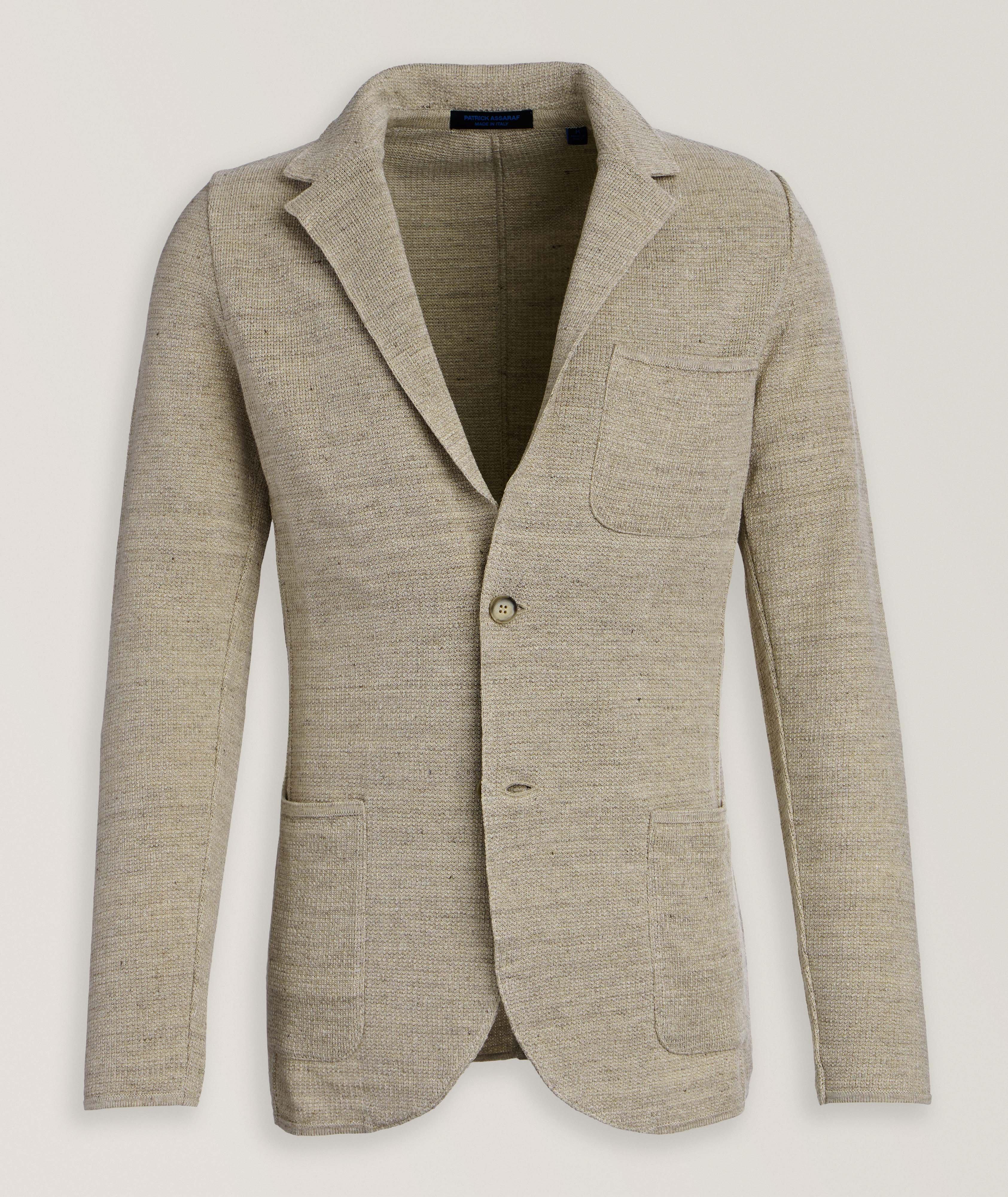 Patrick Assaraf Textured Knit Jacket