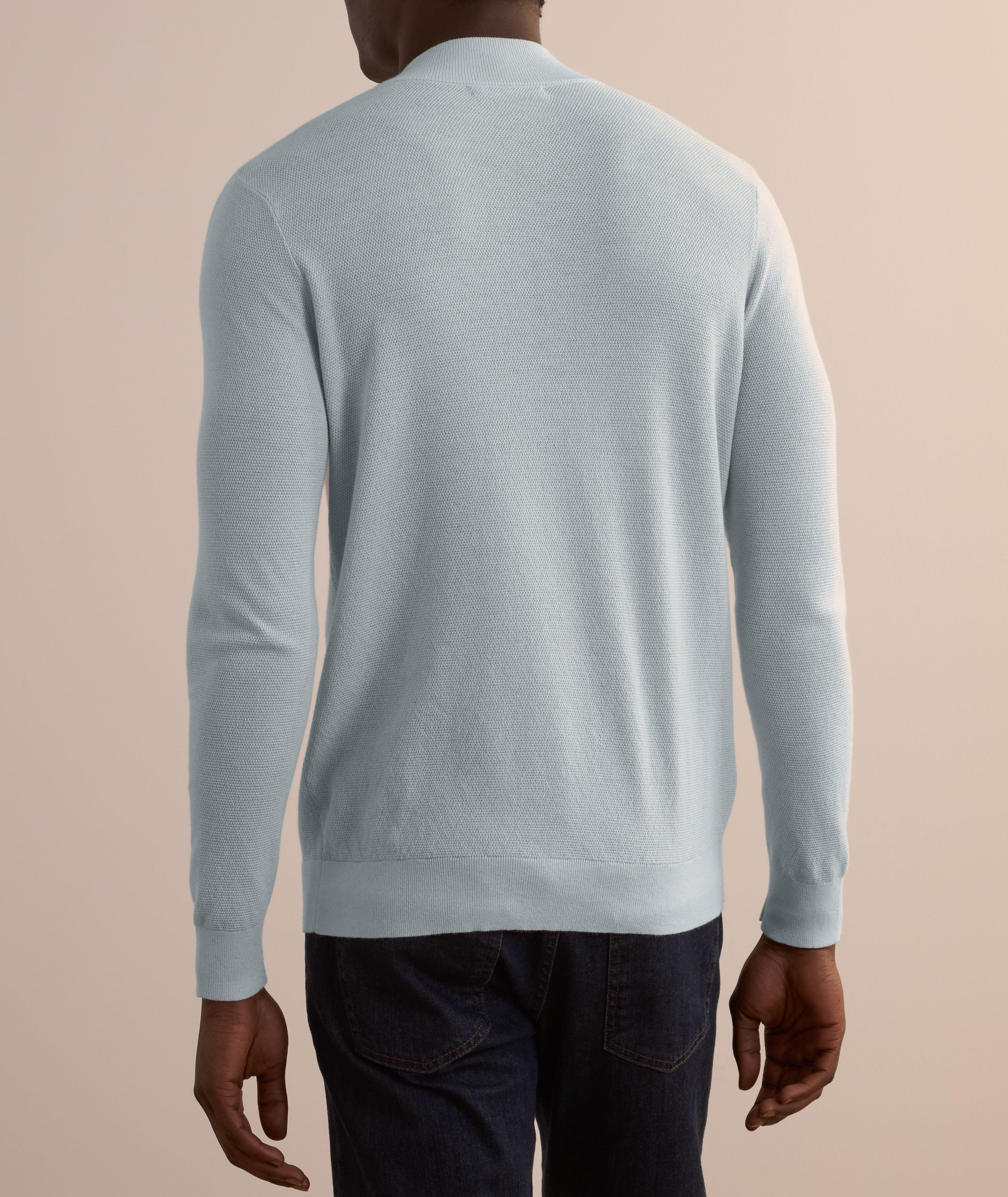 Full-Zip Mock Neck Sweater  image 2
