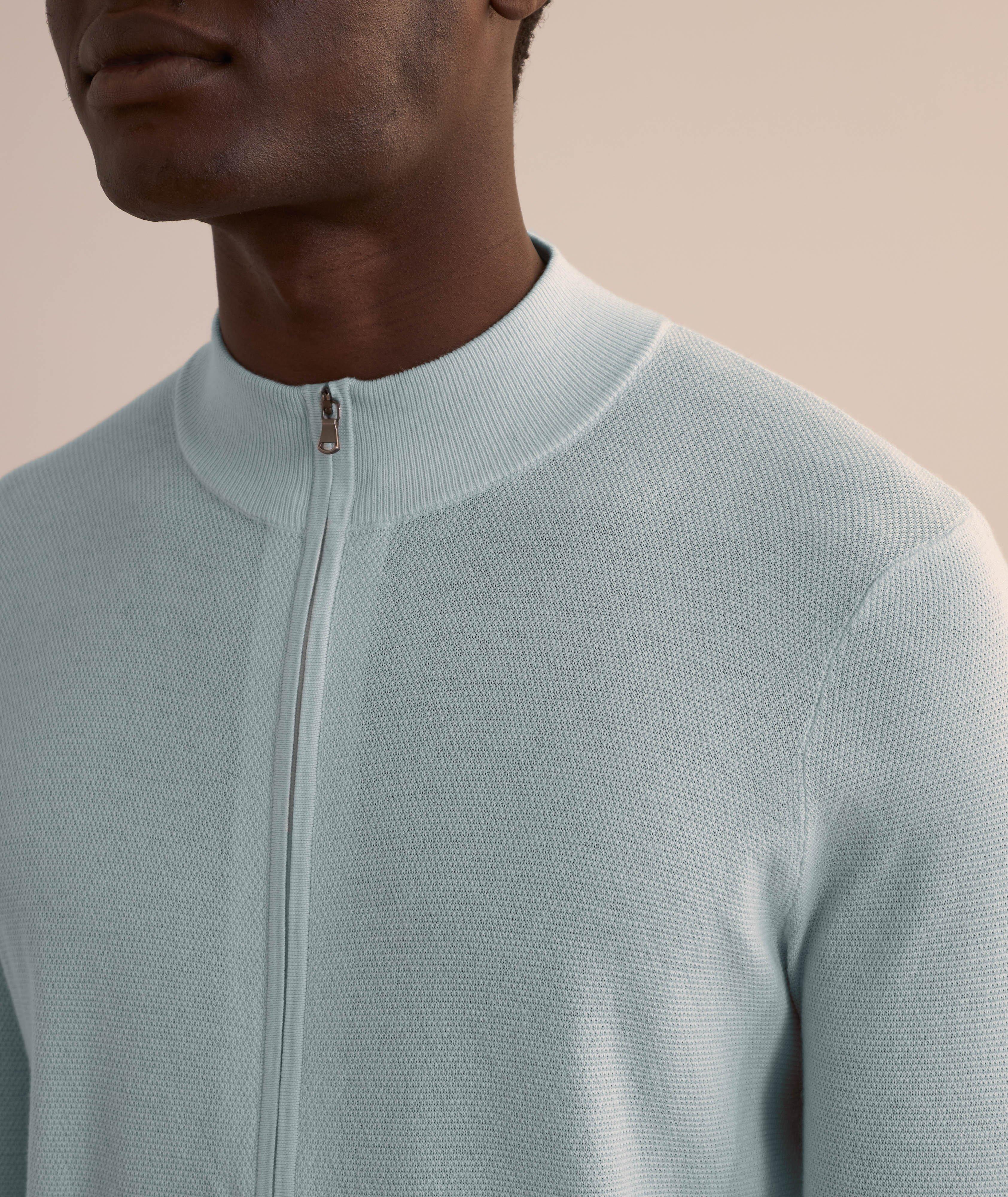 Full-Zip Mock Neck Sweater  image 3