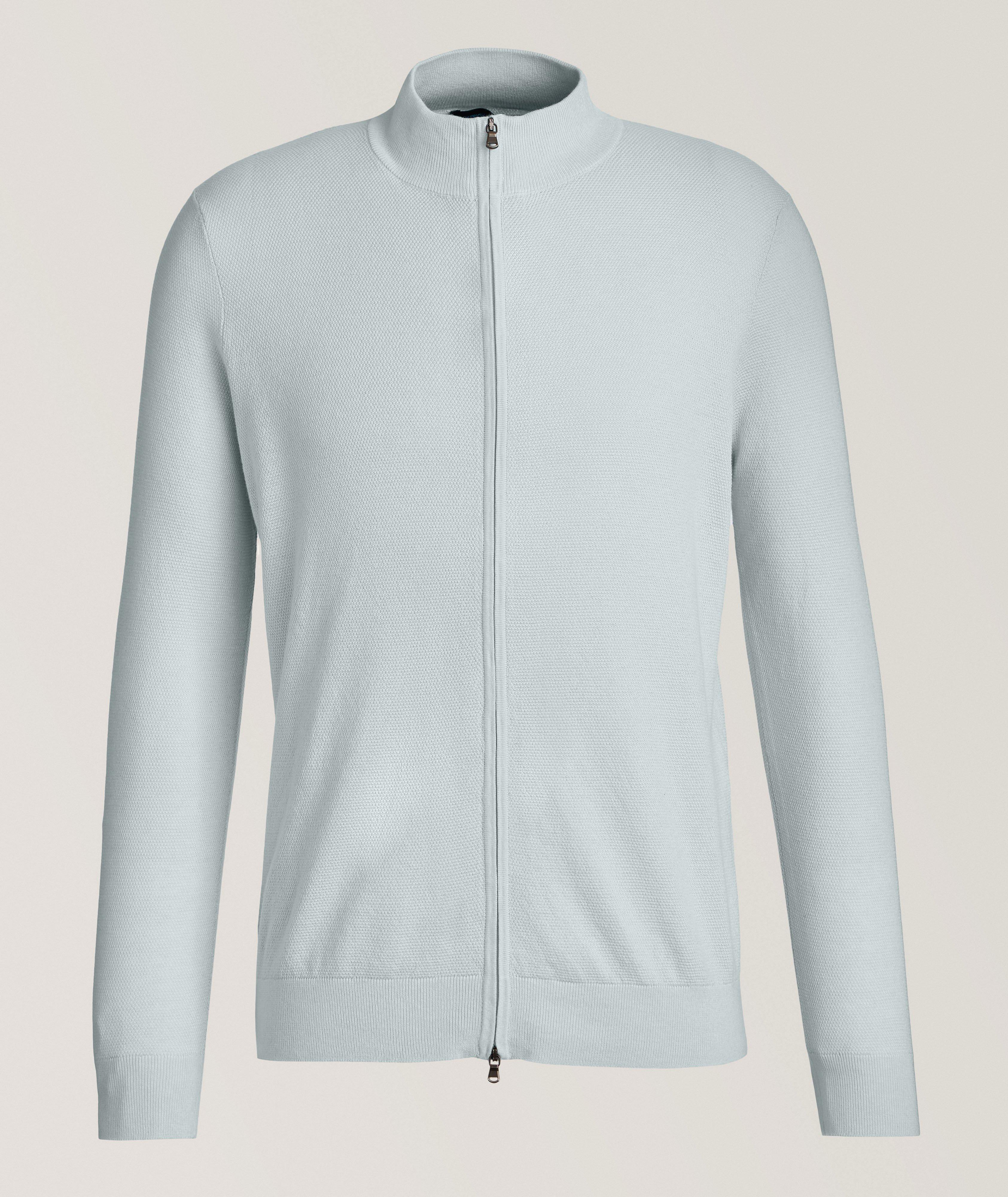 Full-Zip Mock Neck Sweater  image 0