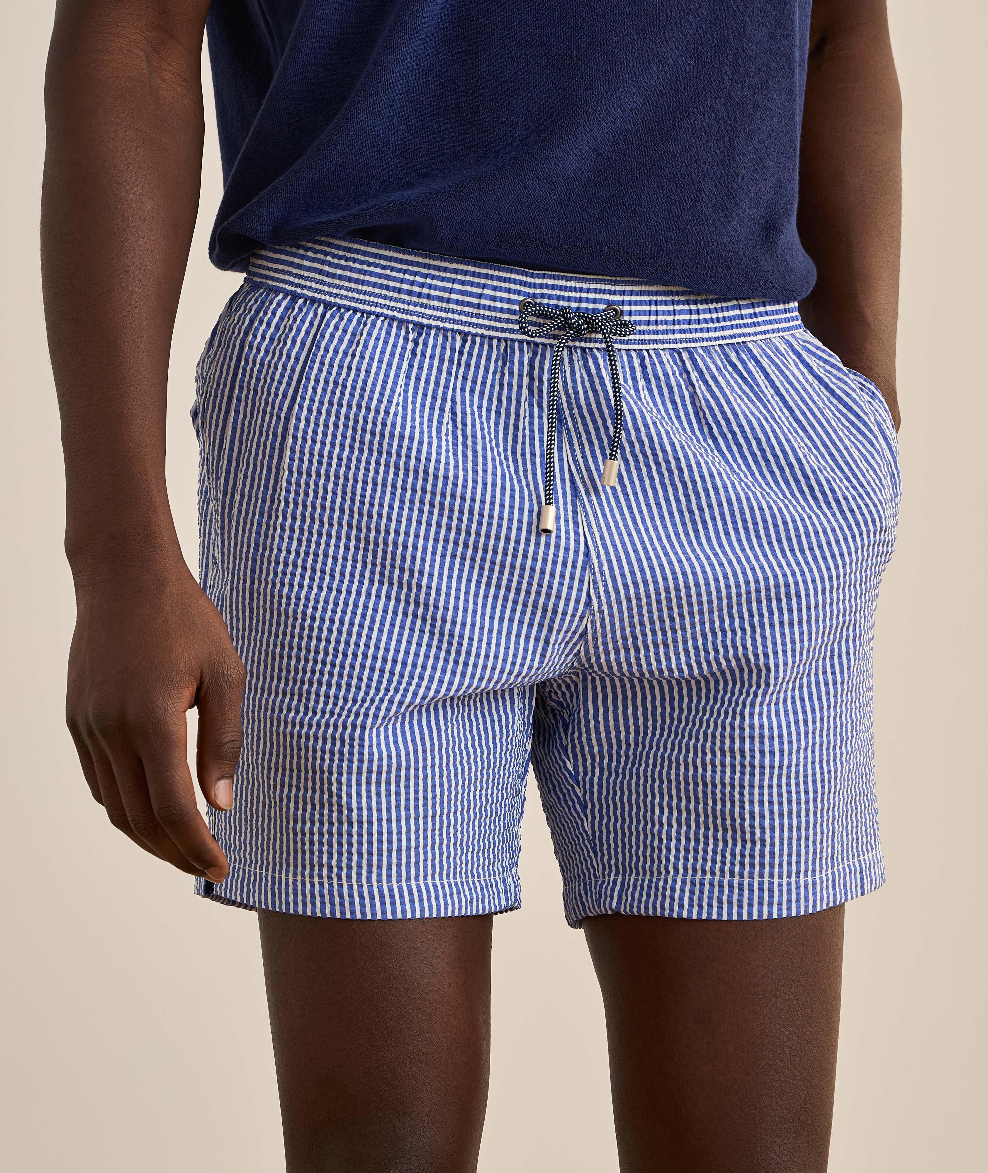 Seersucker Stripe Swim Shorts image 1