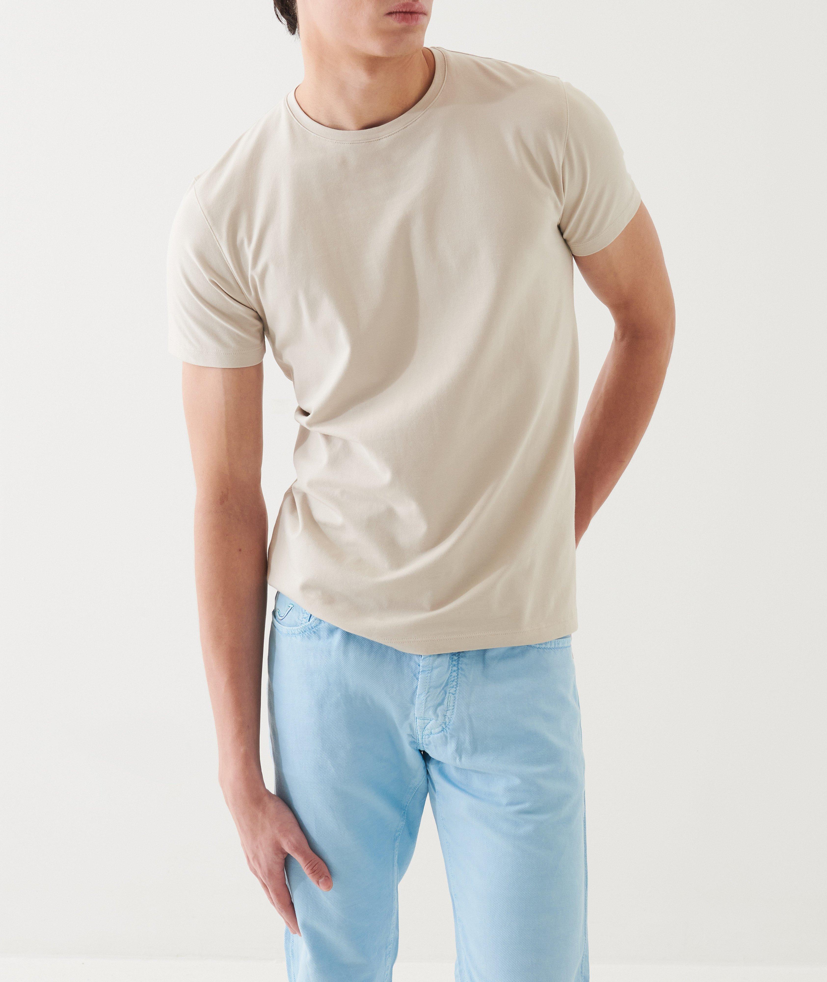 Stretch-Pima Cotton Crewneck T-Shirt image 1
