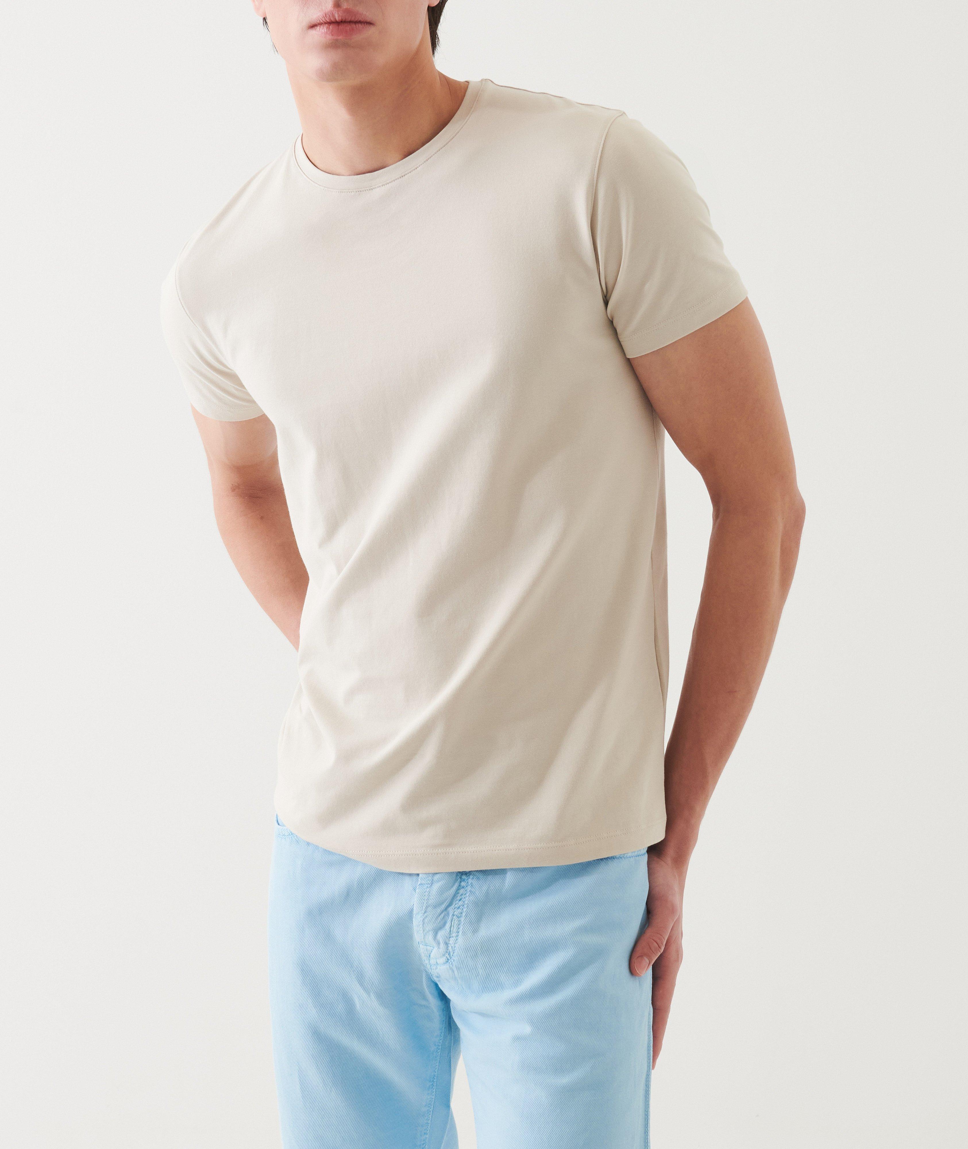 Stretch-Pima Cotton Crewneck T-Shirt image 2