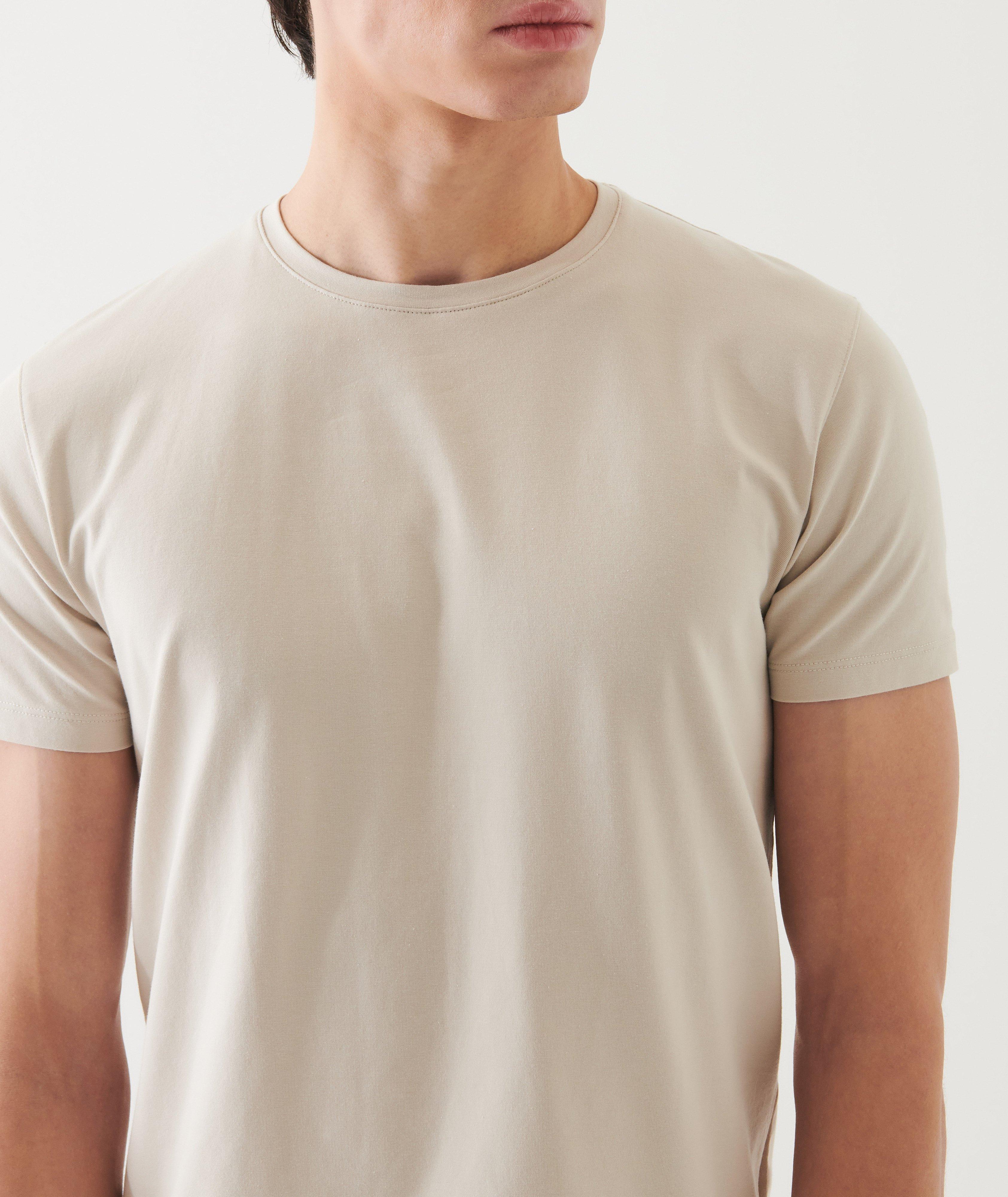 Stretch-Pima Cotton Crewneck T-Shirt image 4
