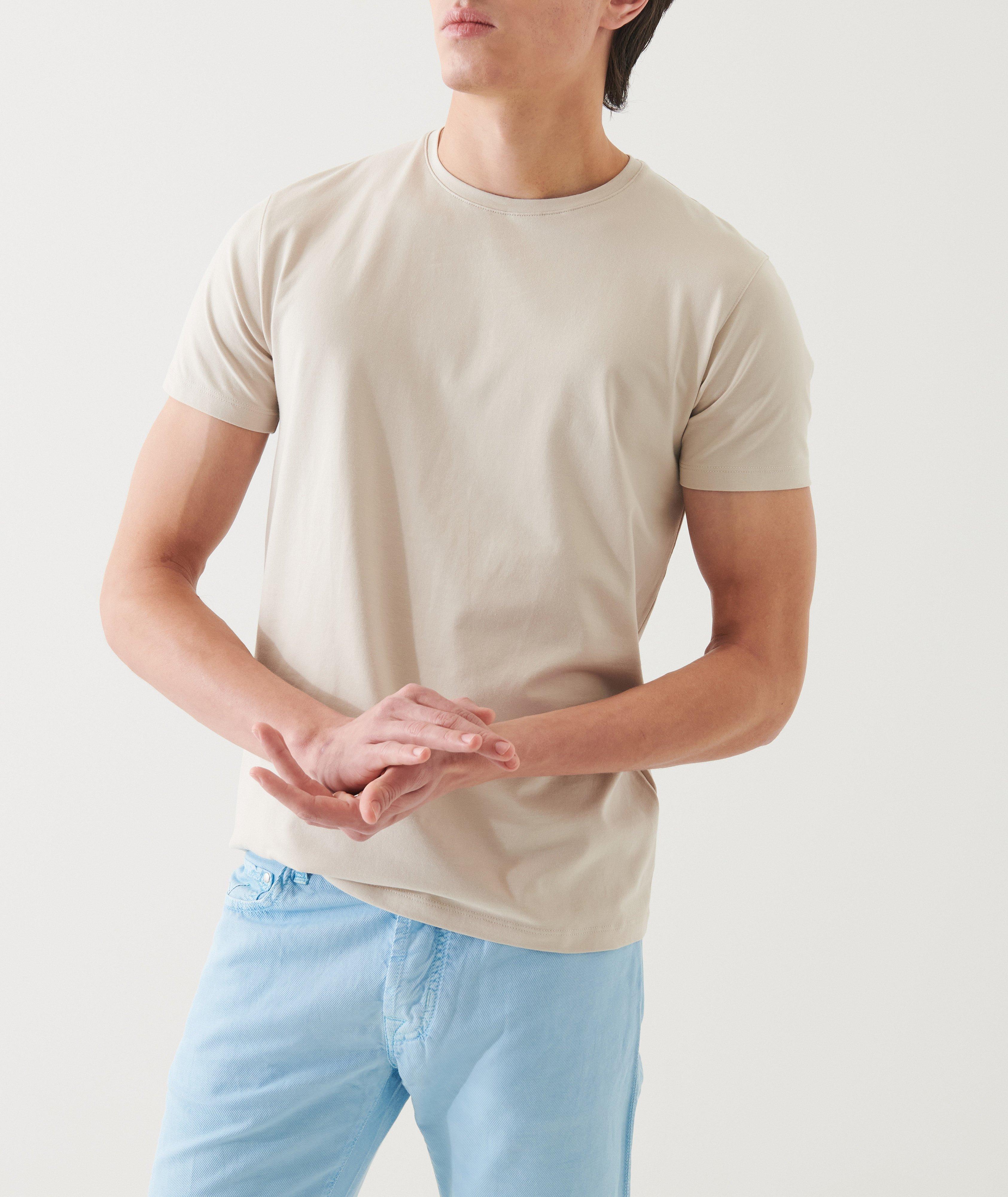 Stretch-Pima Cotton Crewneck T-Shirt image 5