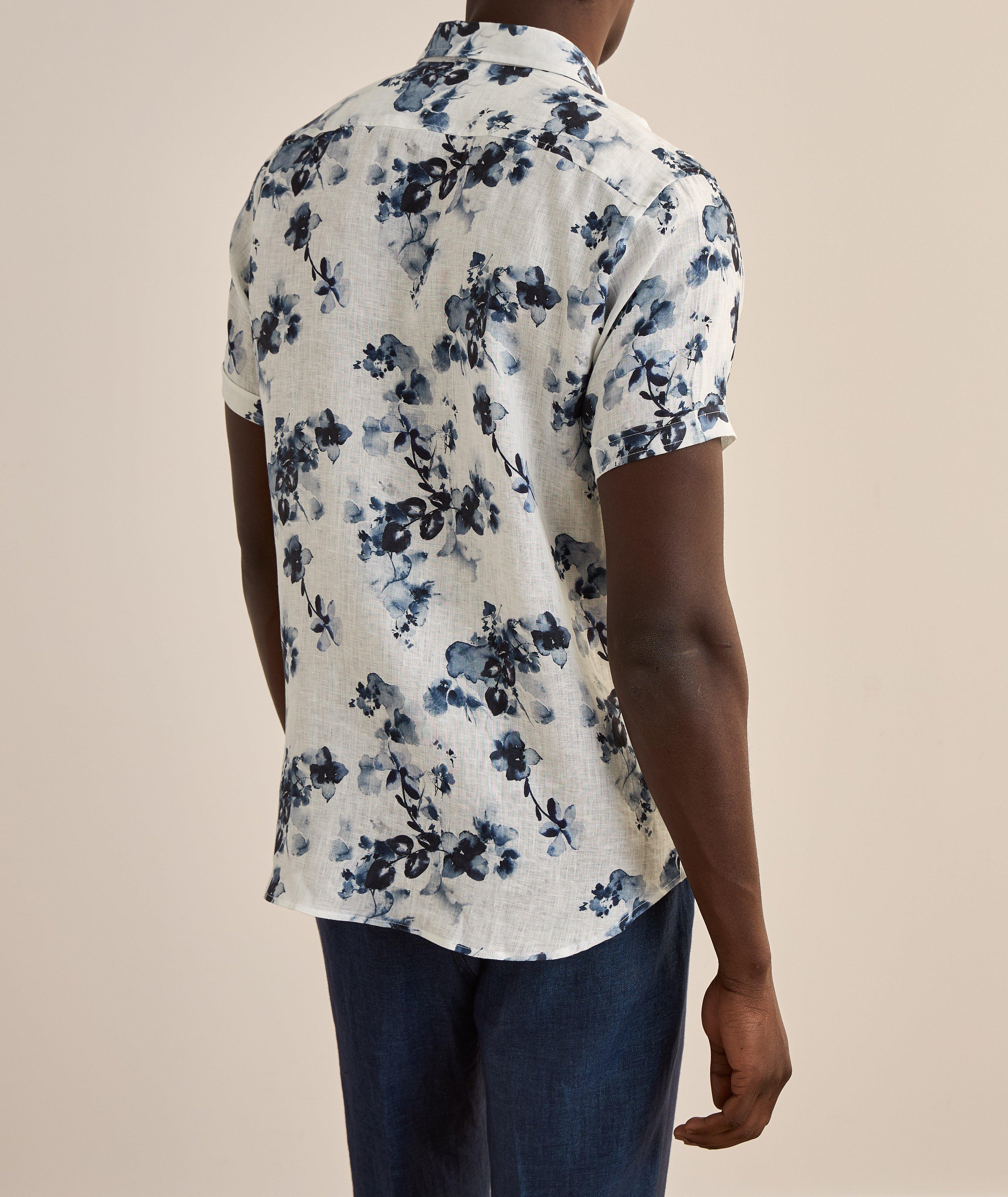 Floral Print Linen Shirt image 2