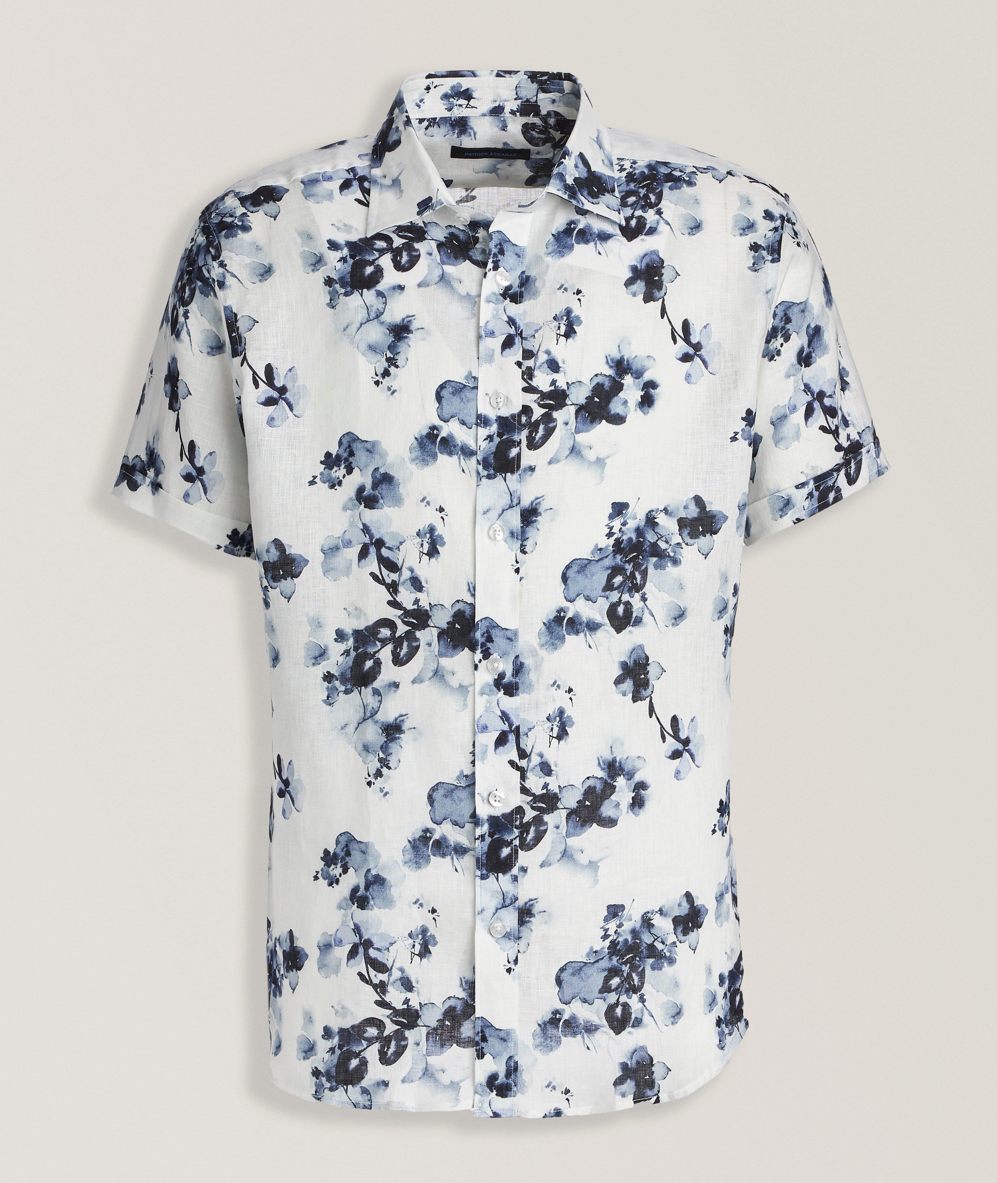 Floral Print Linen Shirt image 0