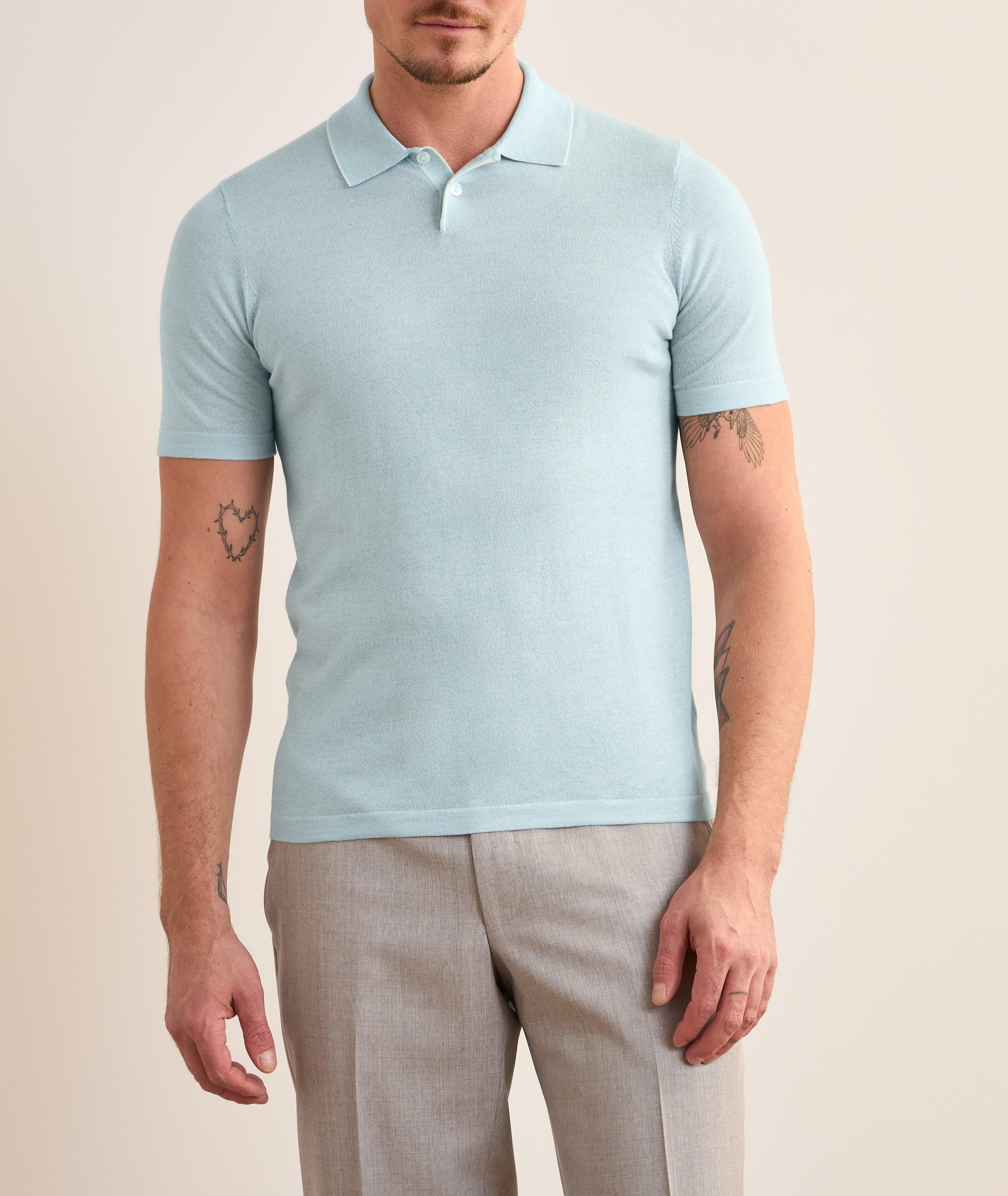 Cotton-Blend Tipped Polo image 1