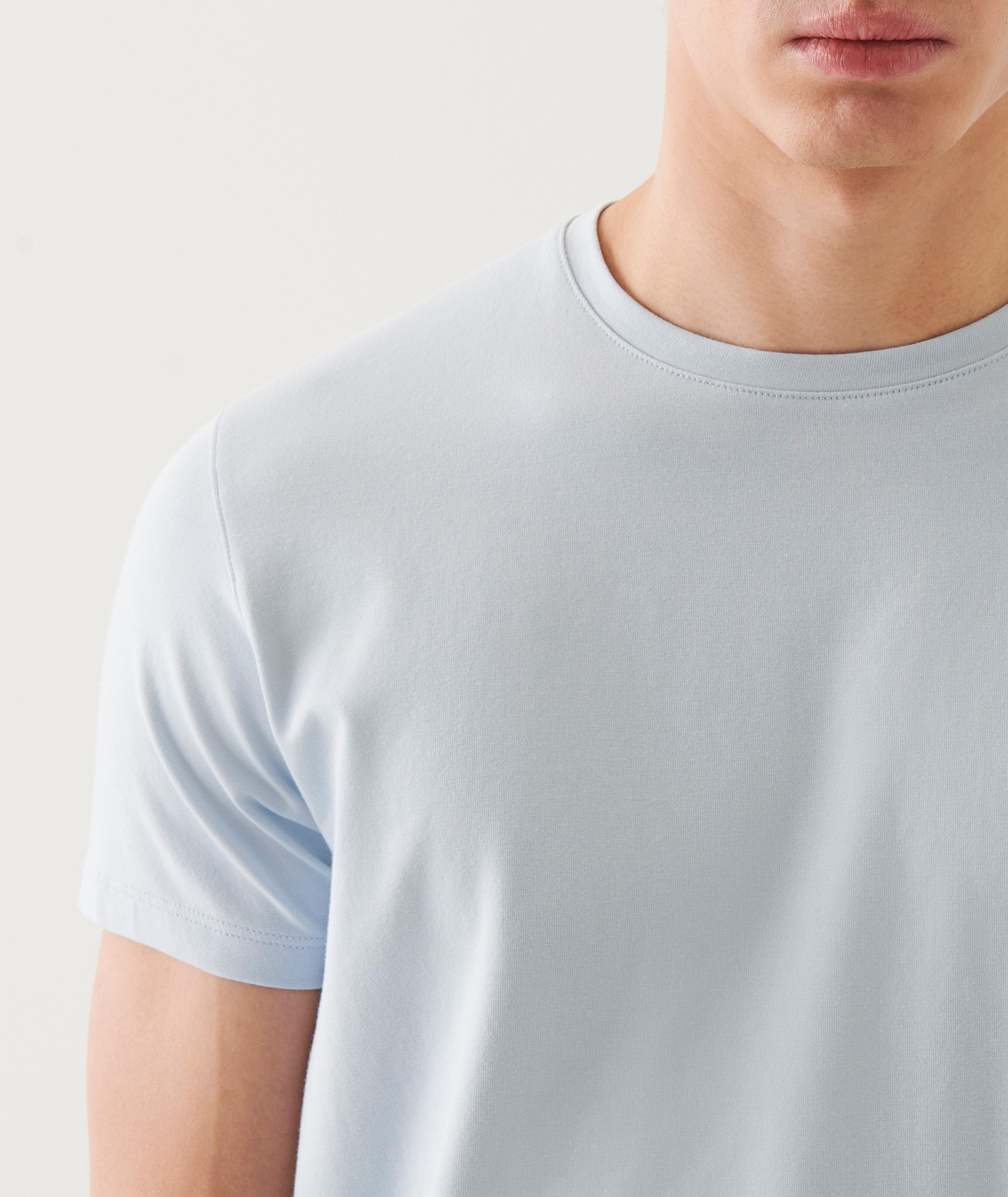 Stretch-Pima Cotton Crewneck T-Shirt image 3