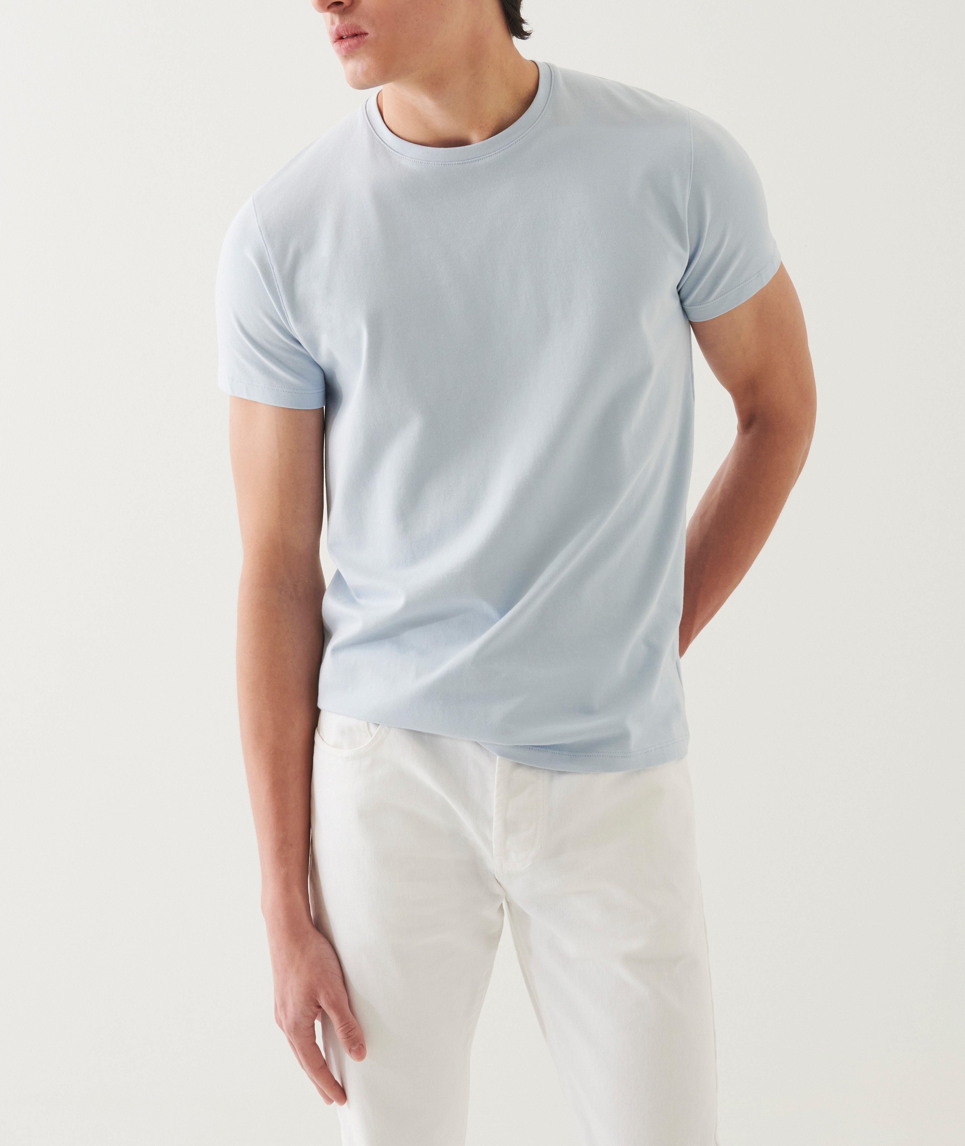 Stretch-Pima Cotton Crewneck T-Shirt image 5