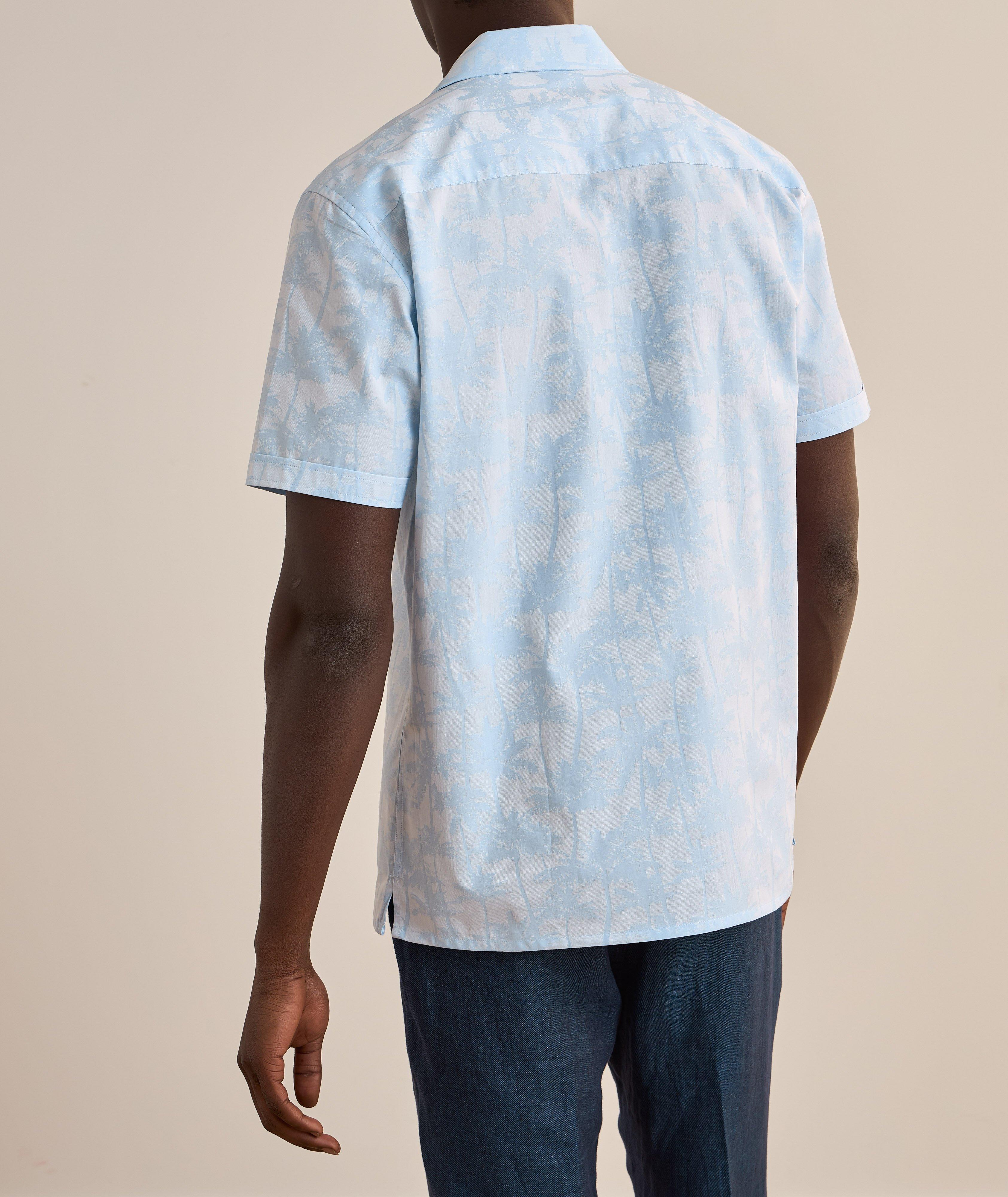 Palm Print Cotton Camp Shirt image 2