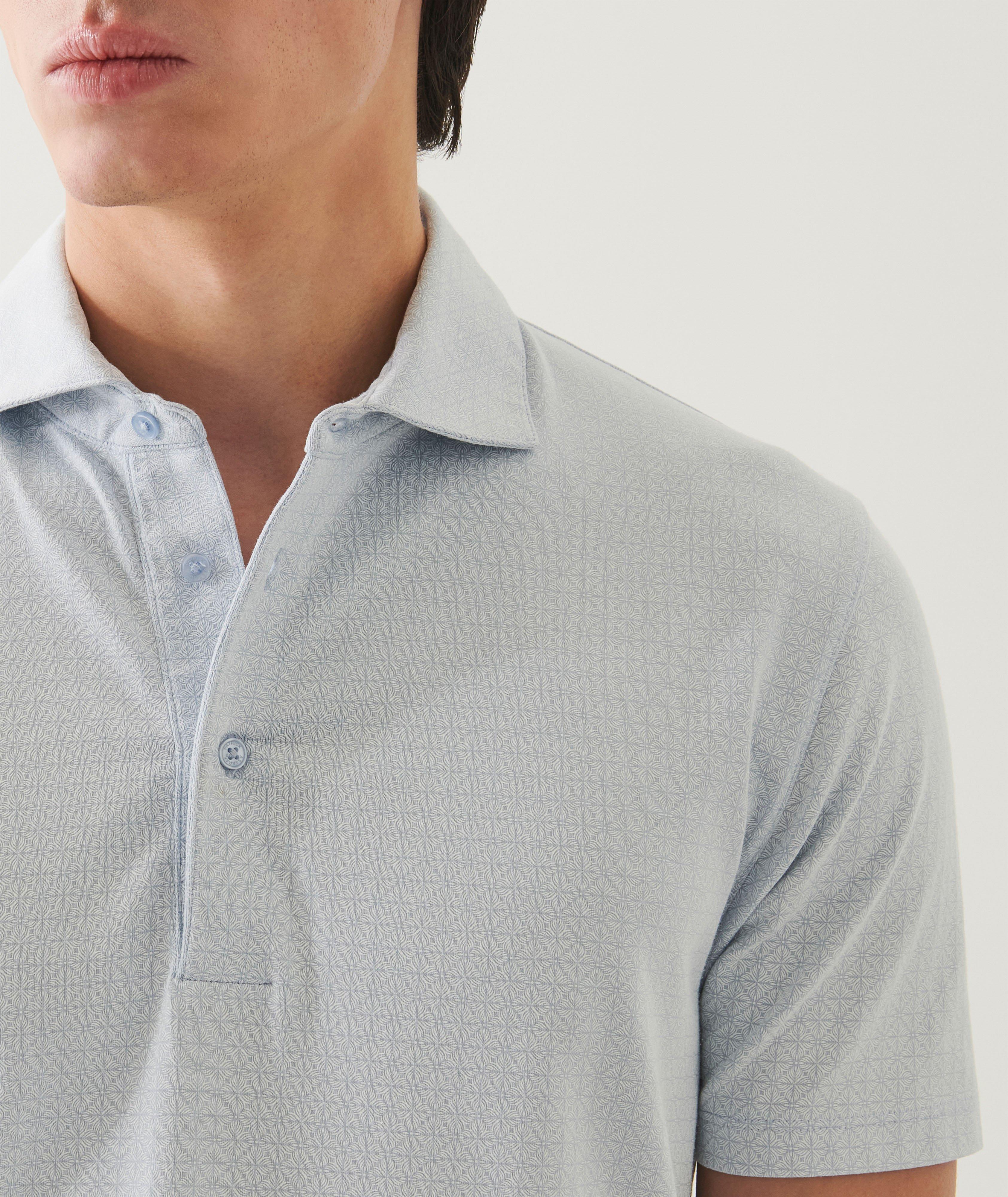 Stretch-Pima Cotton Geo Neat Polo  image 3
