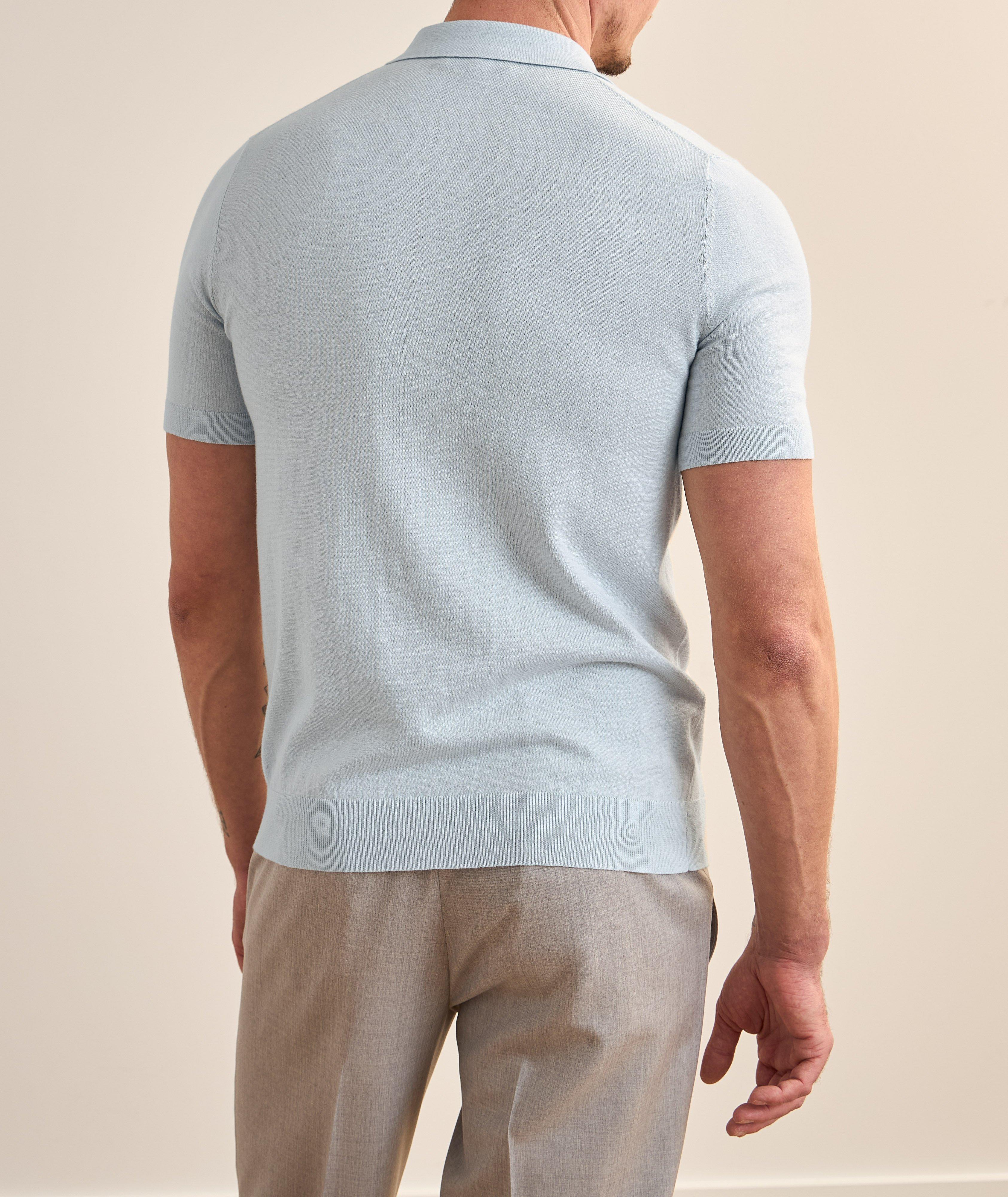 Cotton-Blend Quarter-Zip Polo    image 2