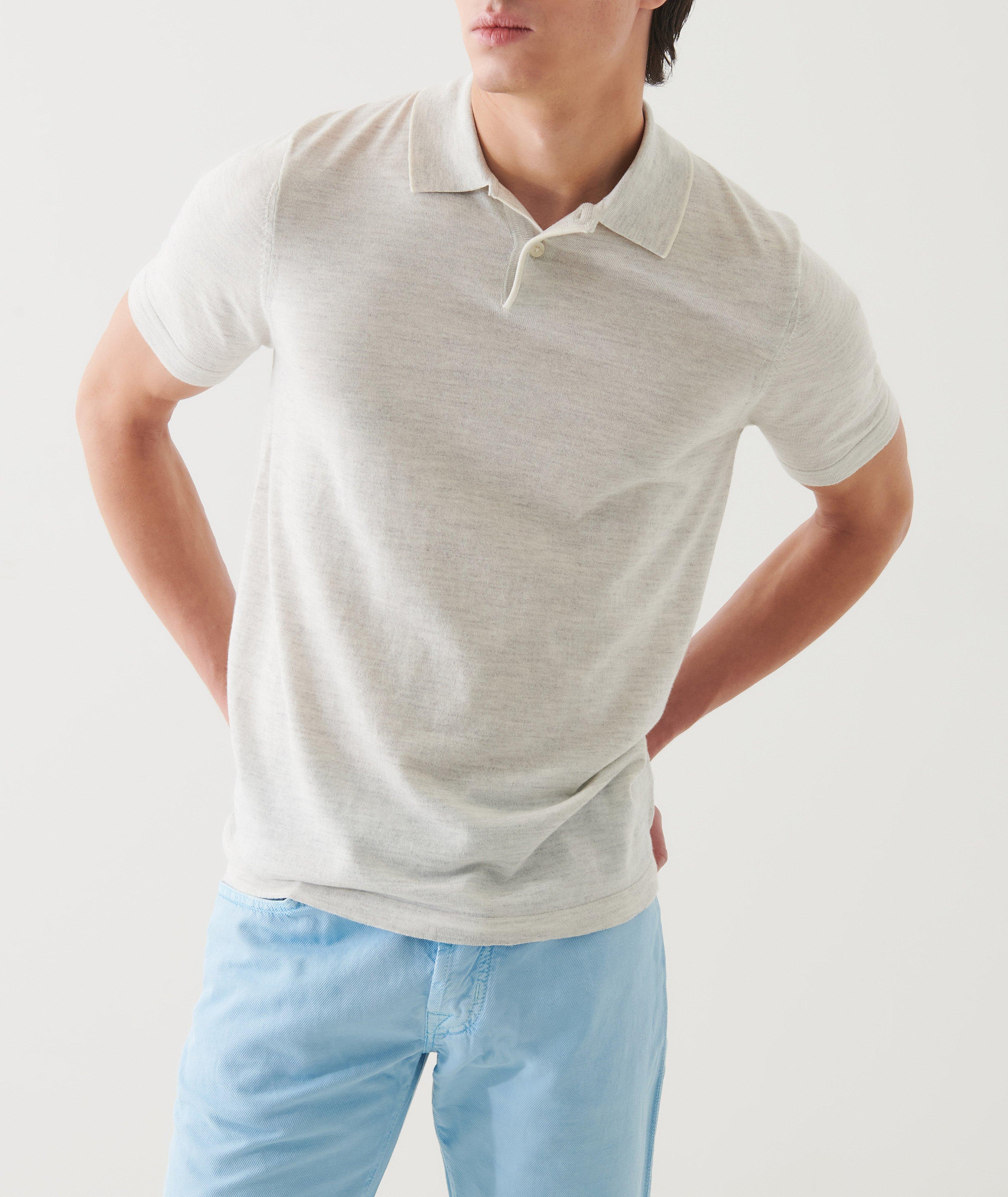 Cotton-Blend Tipped Polo  image 3
