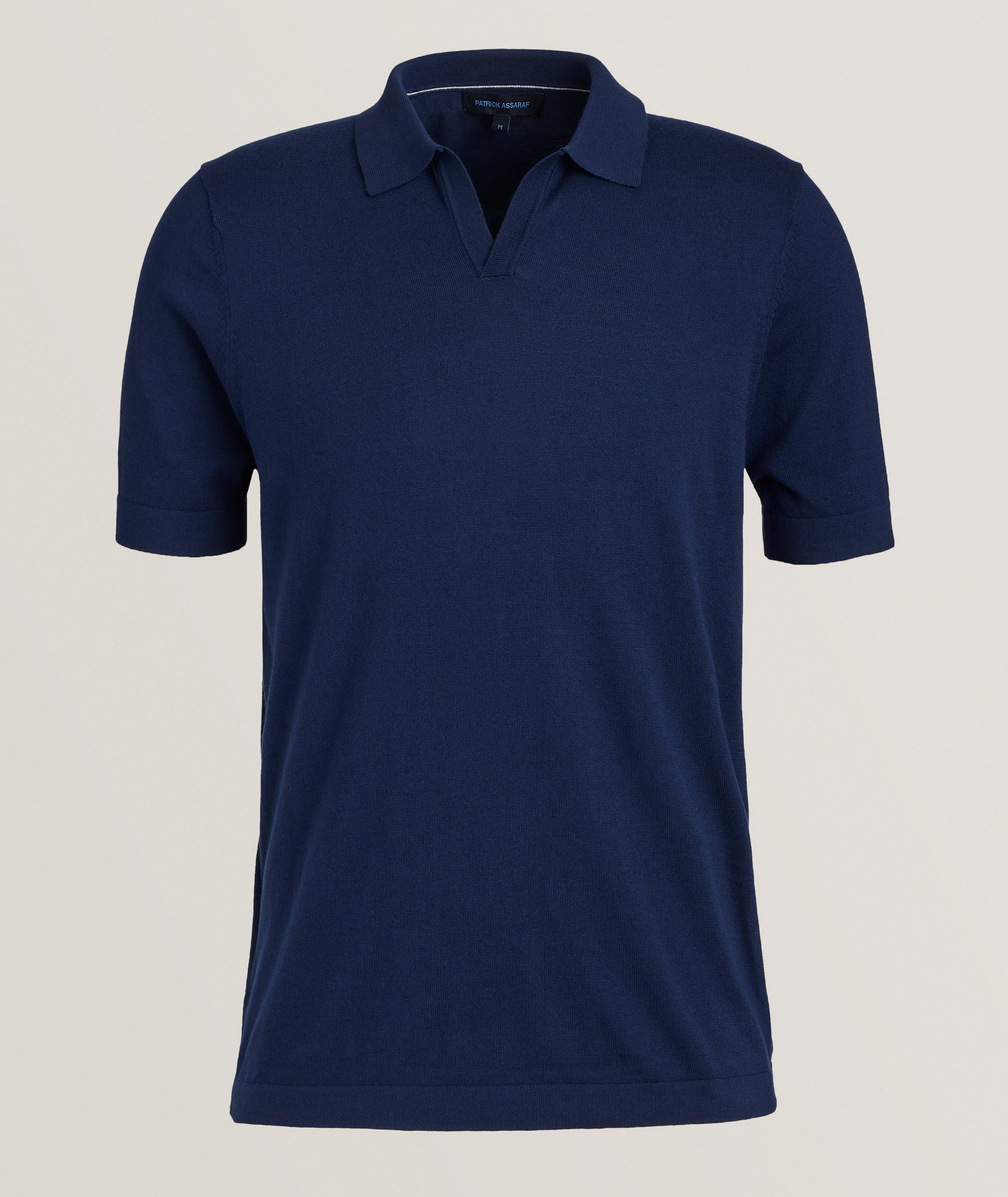 Cotton-Blend Cuban Collar Polo image 0