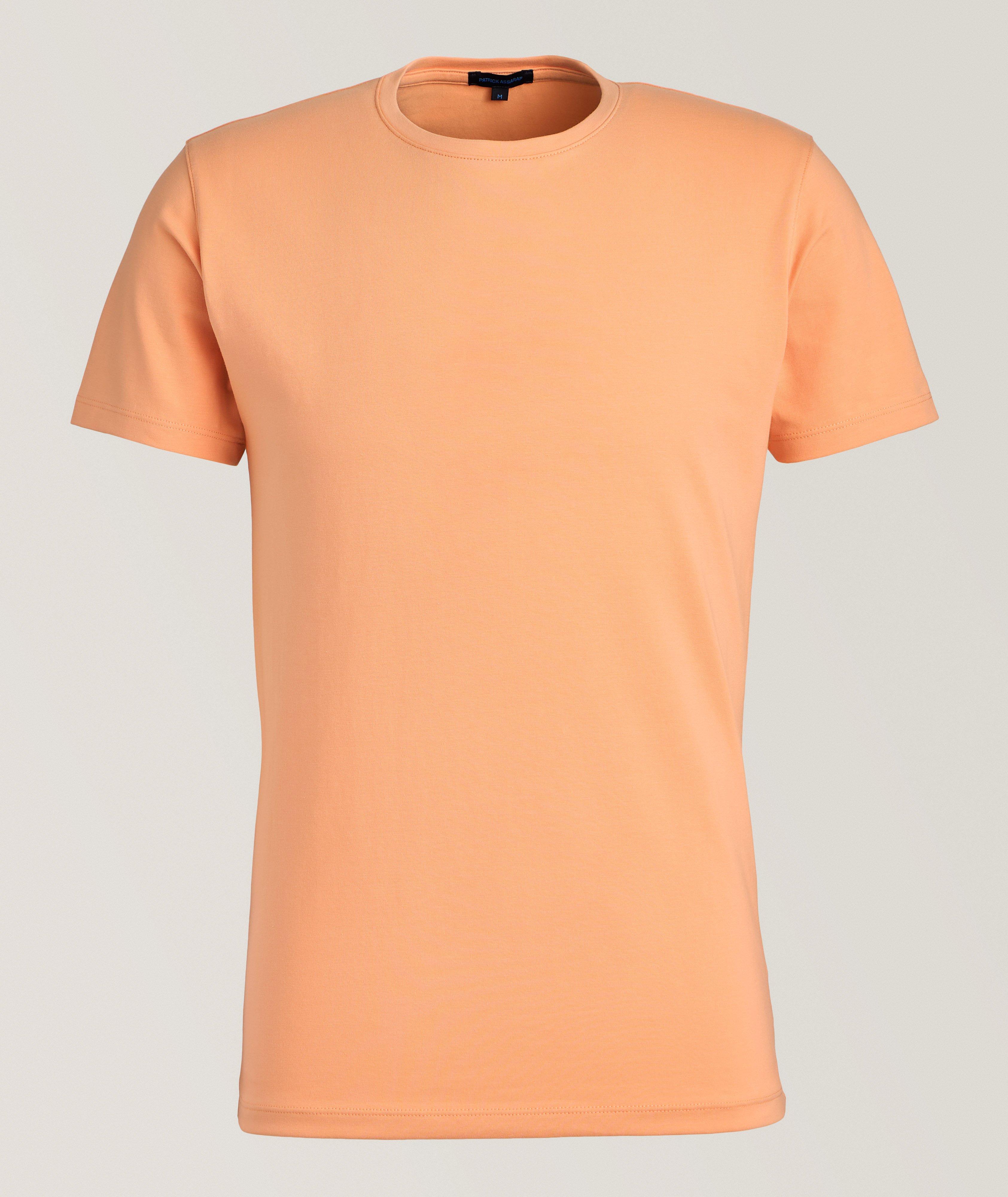 T-shirt en coton pima extensible à encolure ronde image 0