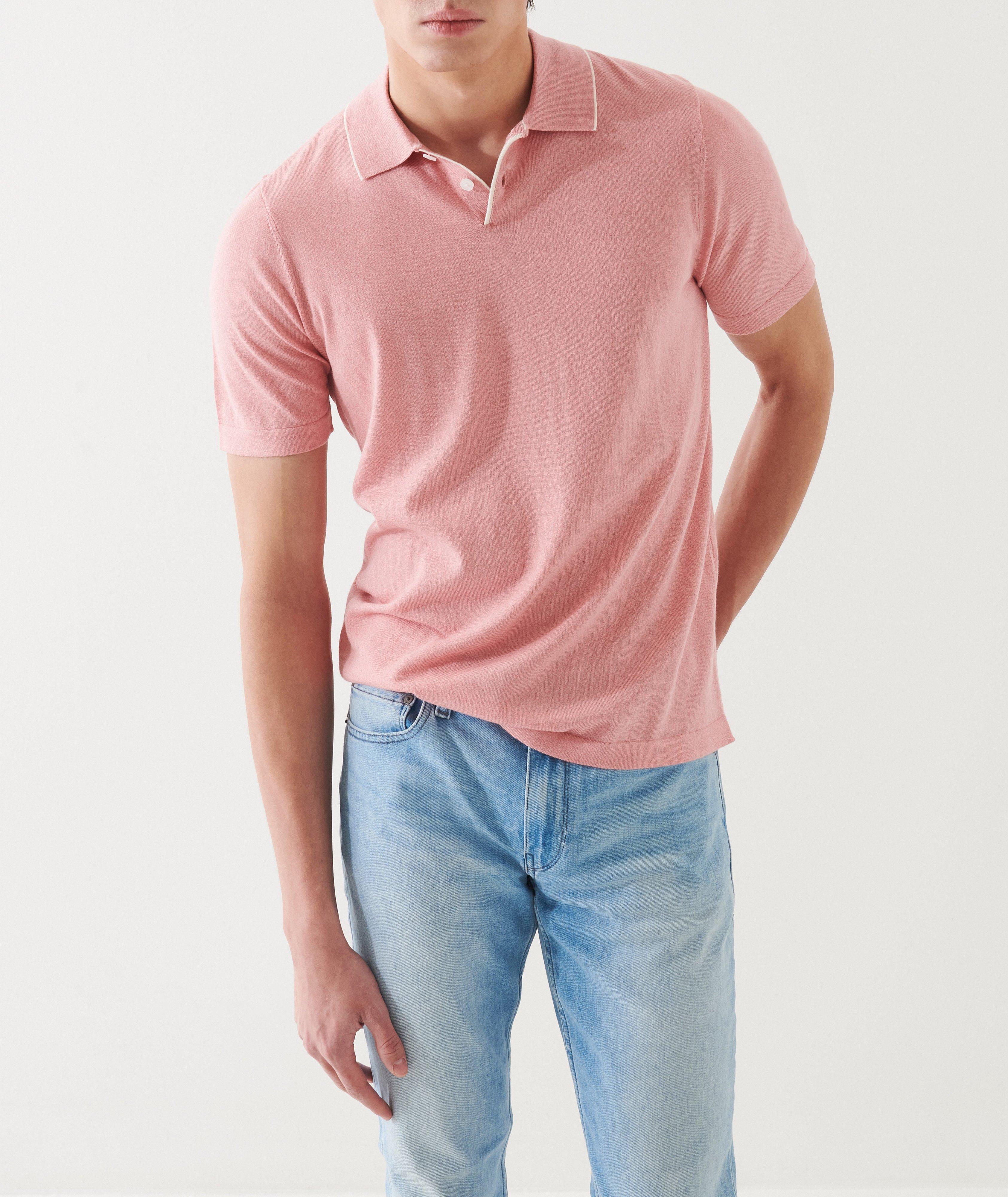 Cotton-Blend Tipped Polo image 1